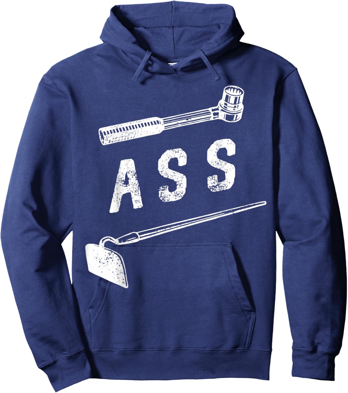 Ratchet Ass Hoe - Hilarious Pun Hoodie - Hoodie | Navy