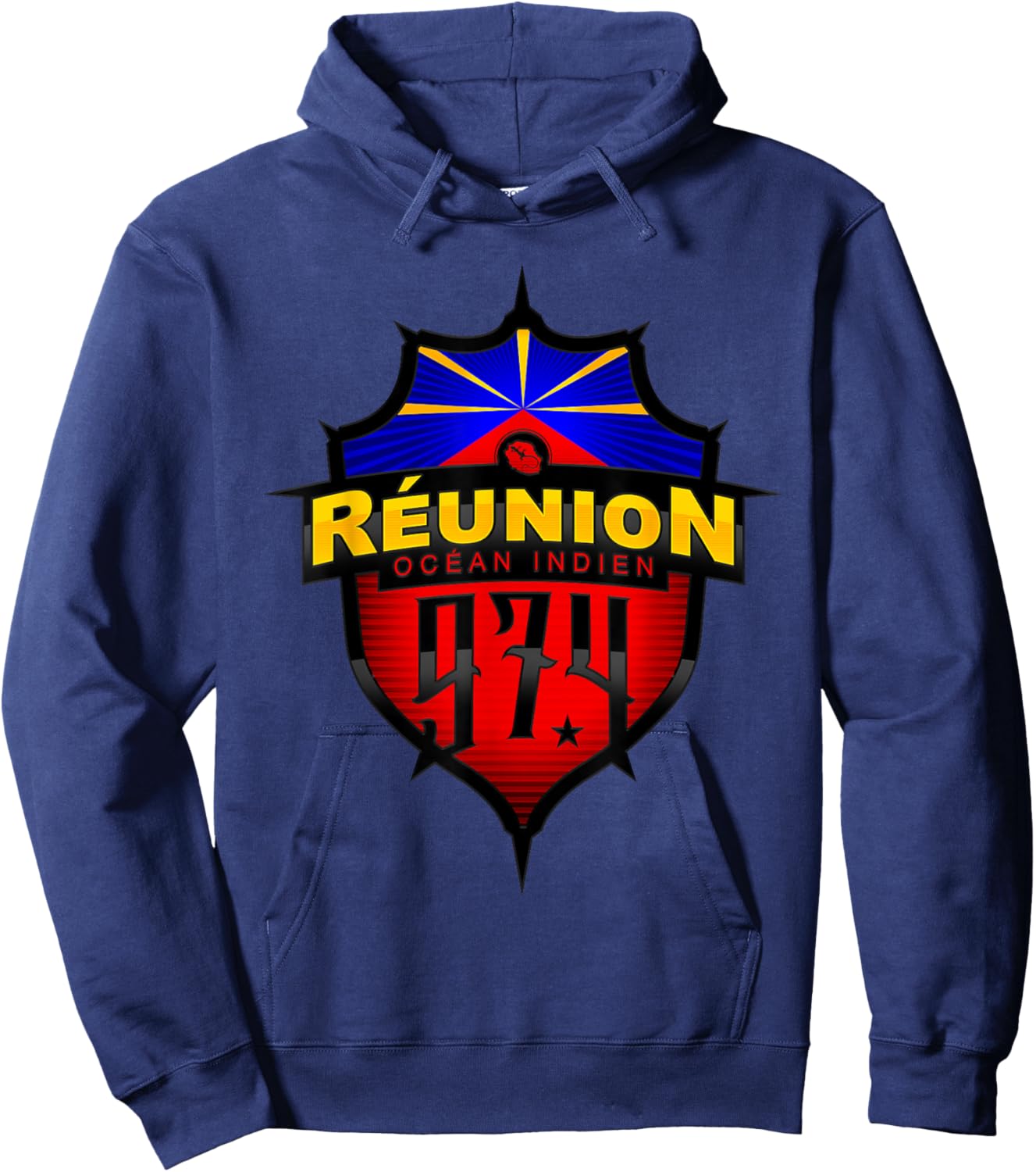974 Reunion - Shield C26 Hoodie - Hoodie | Navy