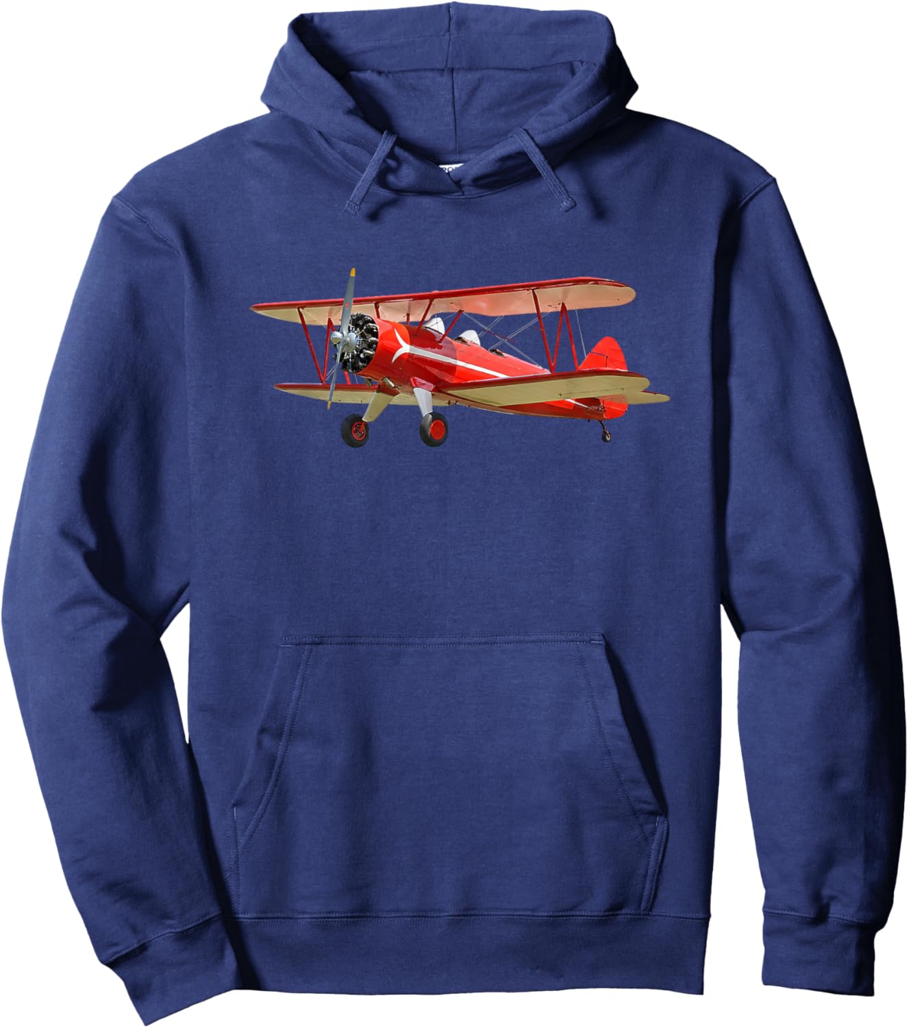 Stearman Biplane Vintage Design Hoodie - Hoodie | Navy