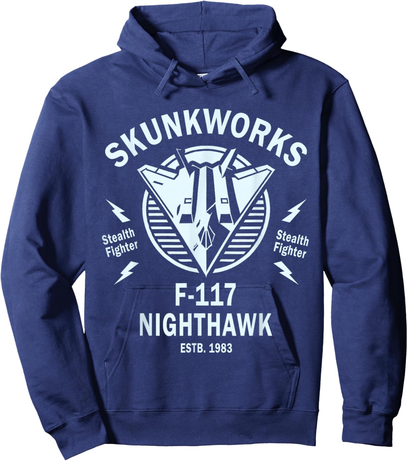 F-117 Nighthawk Stealth Airplane Hoodie - Hoodie | Navy