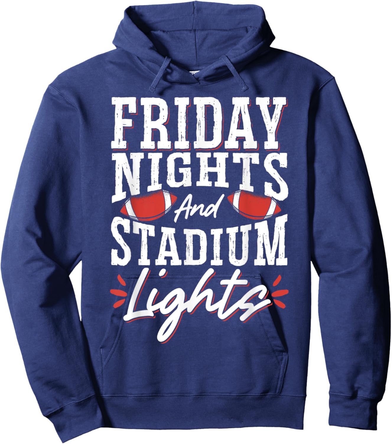 Friday Nights And Stadium Lights Hoodie - Hoodie | Navy