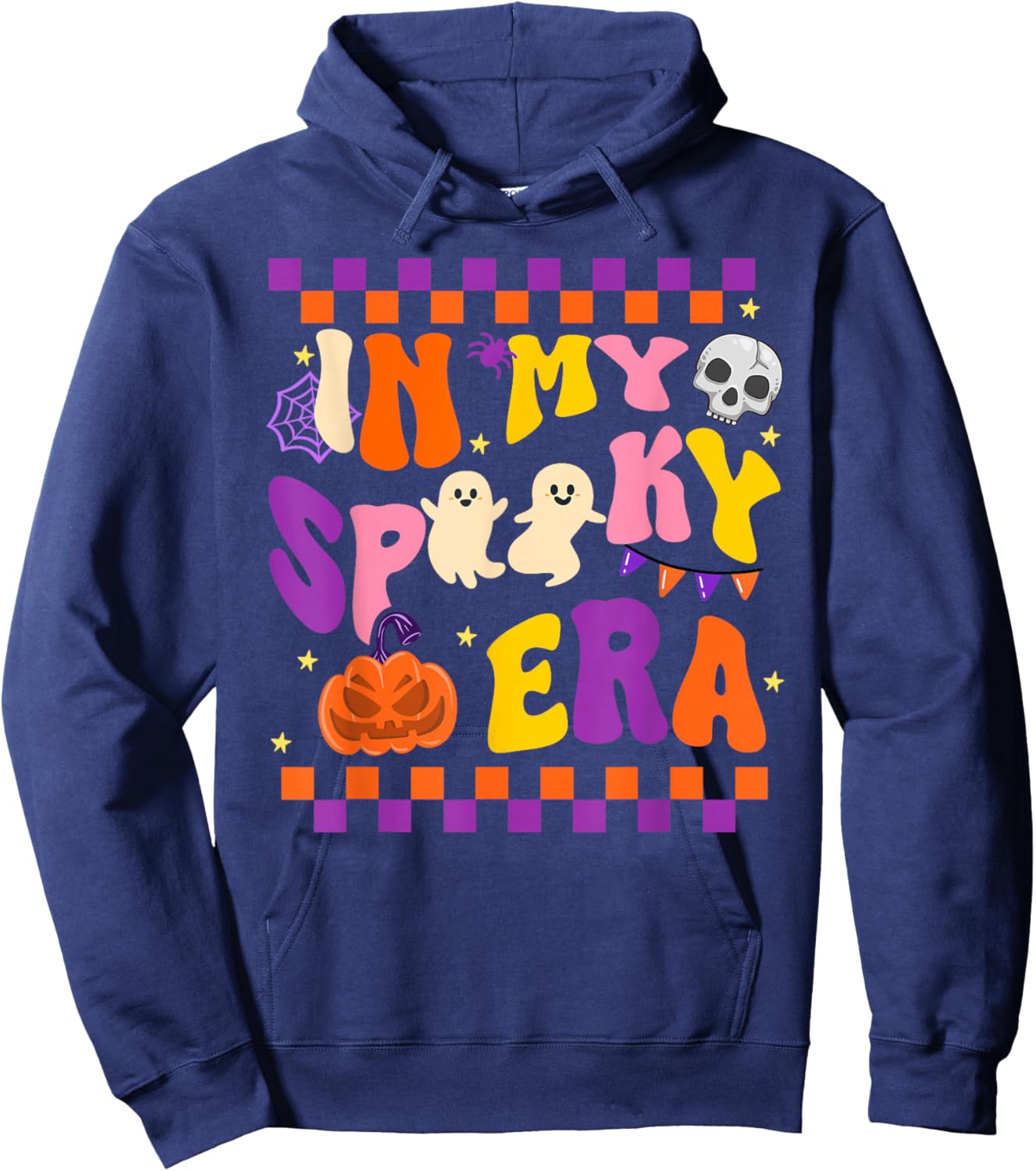 In My Spooky Era Cute Ghost Funny Halloween Hoodie - Hoodie | Navy