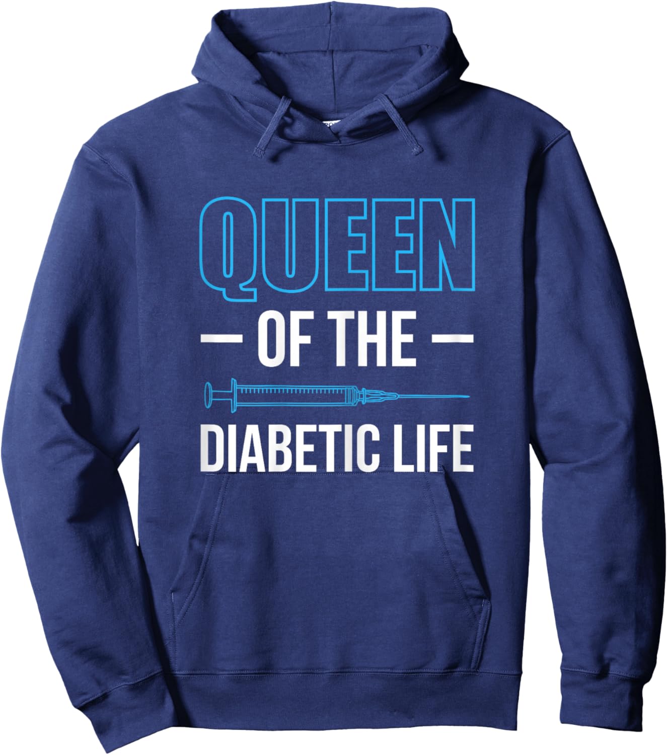 Queen Of The Diabetic Life Diabetes Hoodie - Hoodie | Navy