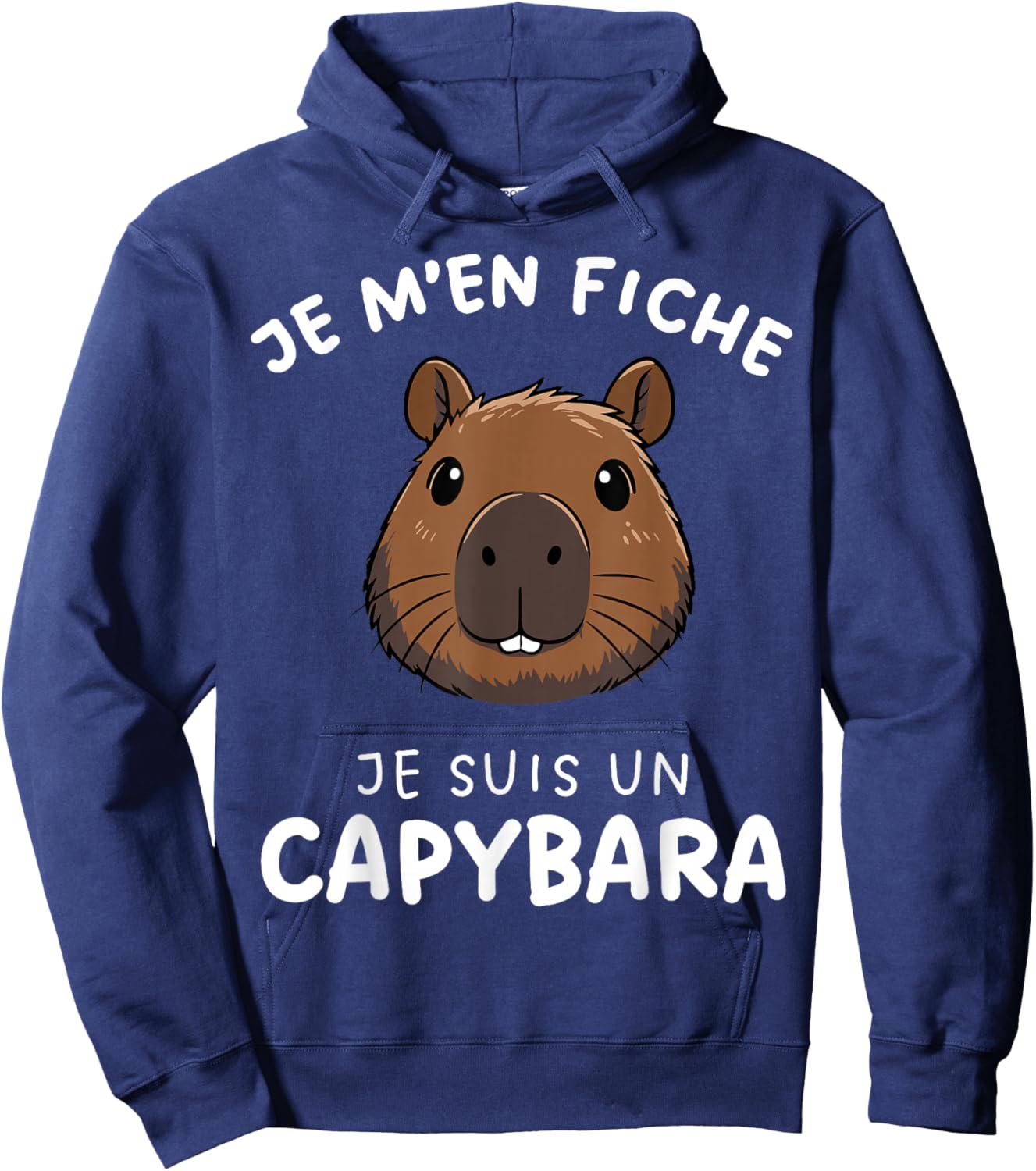 Capybara Cute Je M'en Cara Je suis Un Capybara Hoodie - Hoodie | Navy