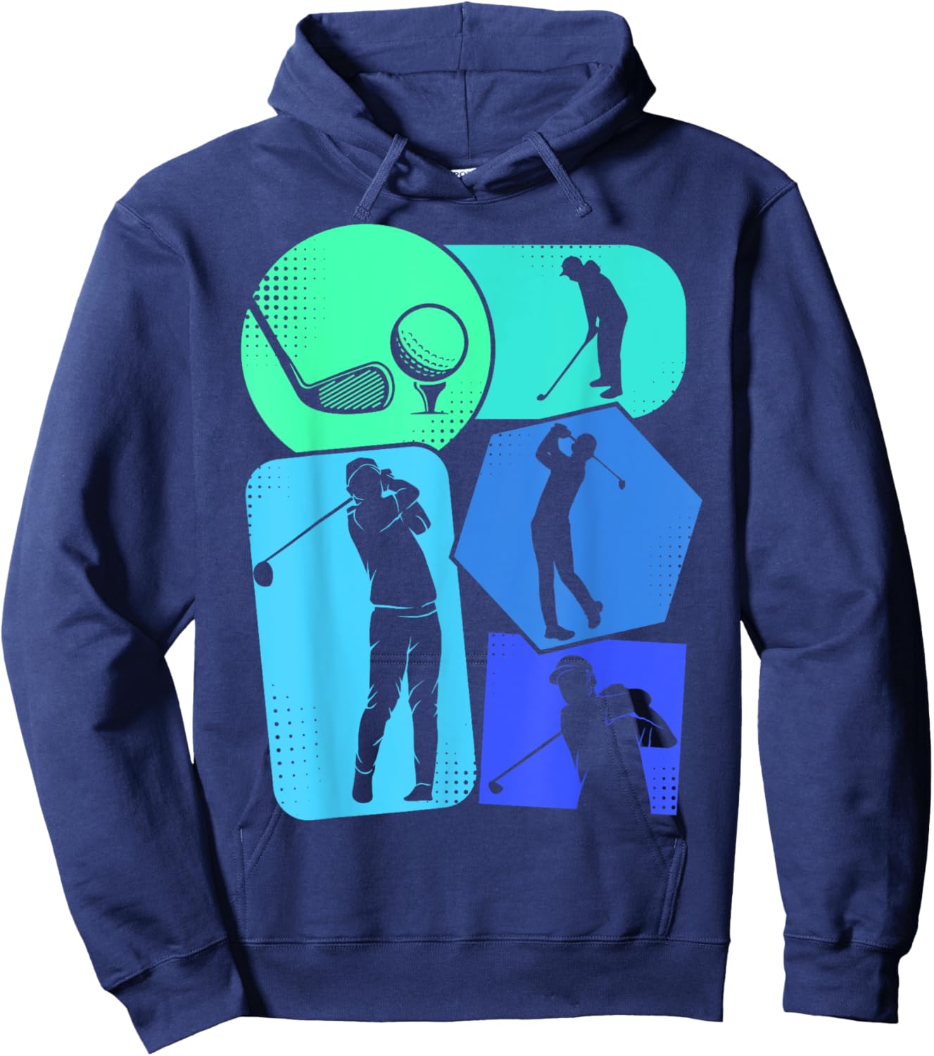 Golf Golfer Kids Boys Men Golfing Hoodie - Hoodie | Navy