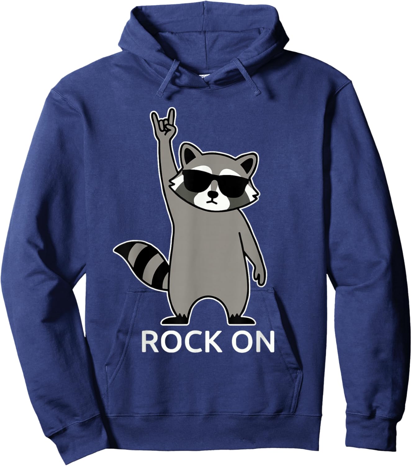 Raccoon Rock Music Band Concert Funny Raccoon Hoodie - Hoodie | Navy