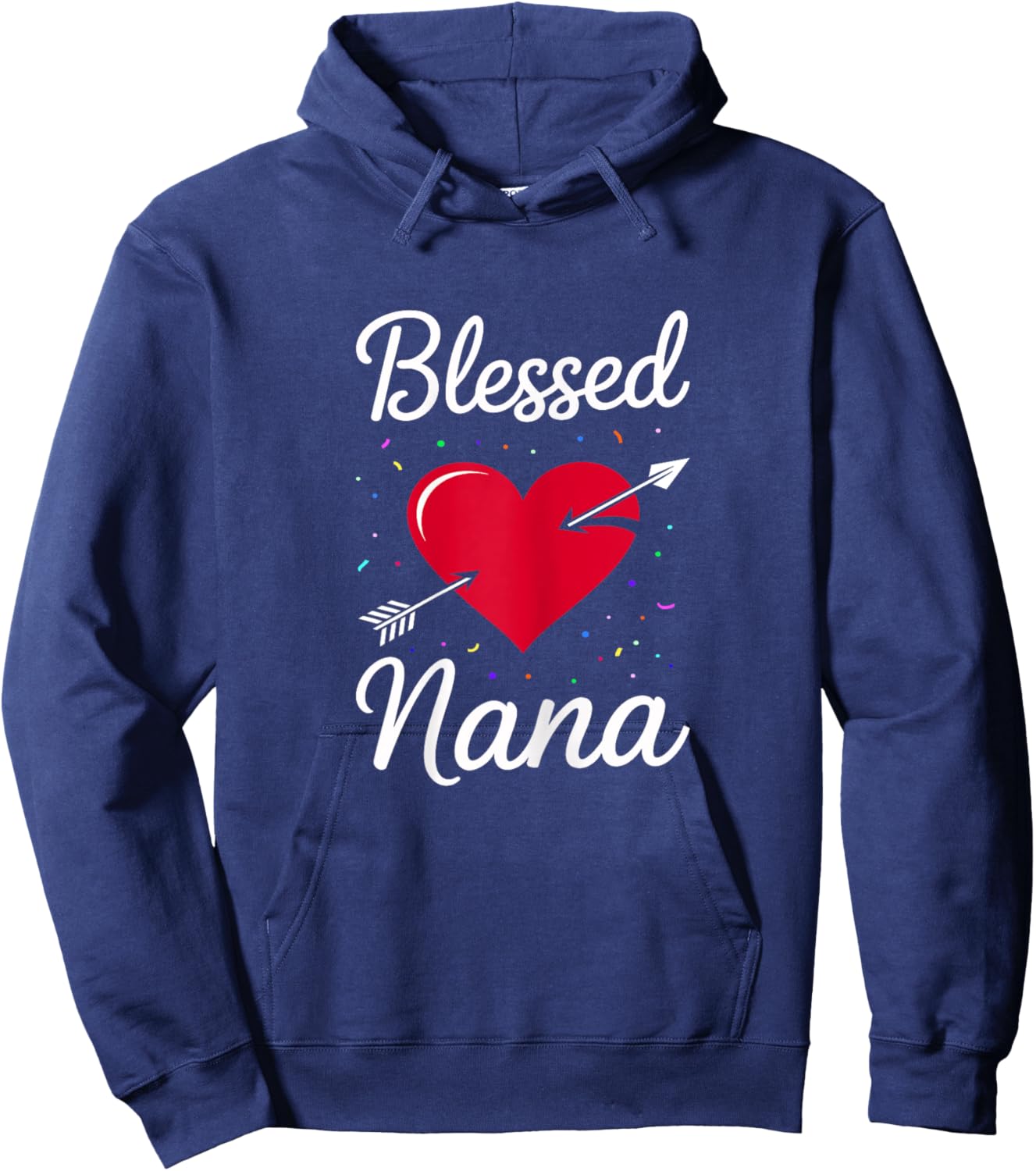 Blessed Nana Shirt Women Happy Mothers Day Hoodie - Hoodie | Navy