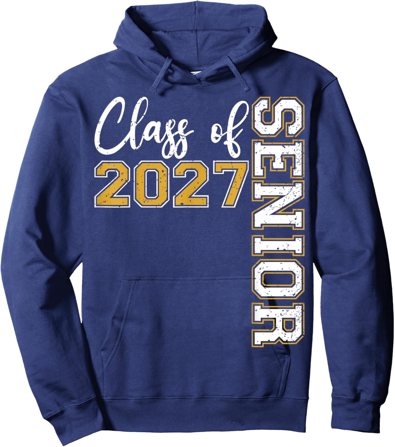 Class of 2027 Senior Graduation Funny Graduate Hoodie - Hoodie | Navy