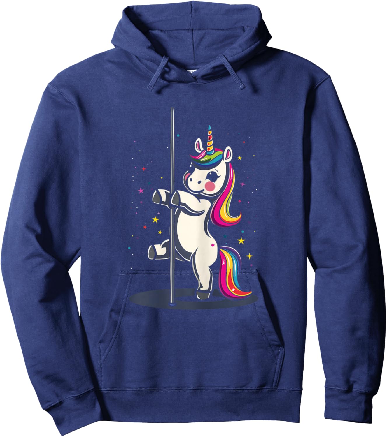 Pole Dance Dancing Unicorn Exotic Dancer Cute Hoodie - Hoodie | Navy