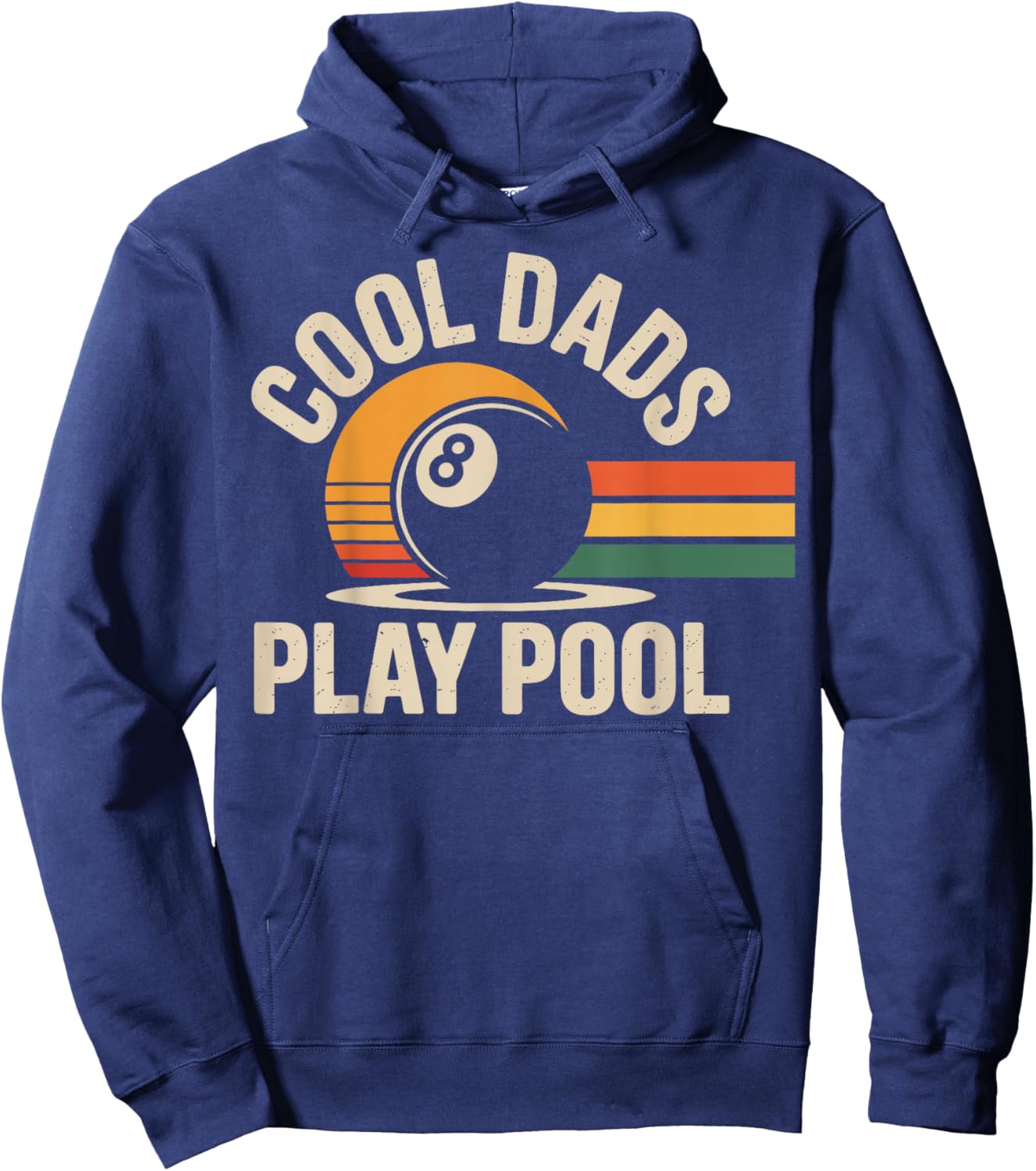Cool Dads Play Pool Funny Billiards Dad Hoodie - Hoodie | Navy
