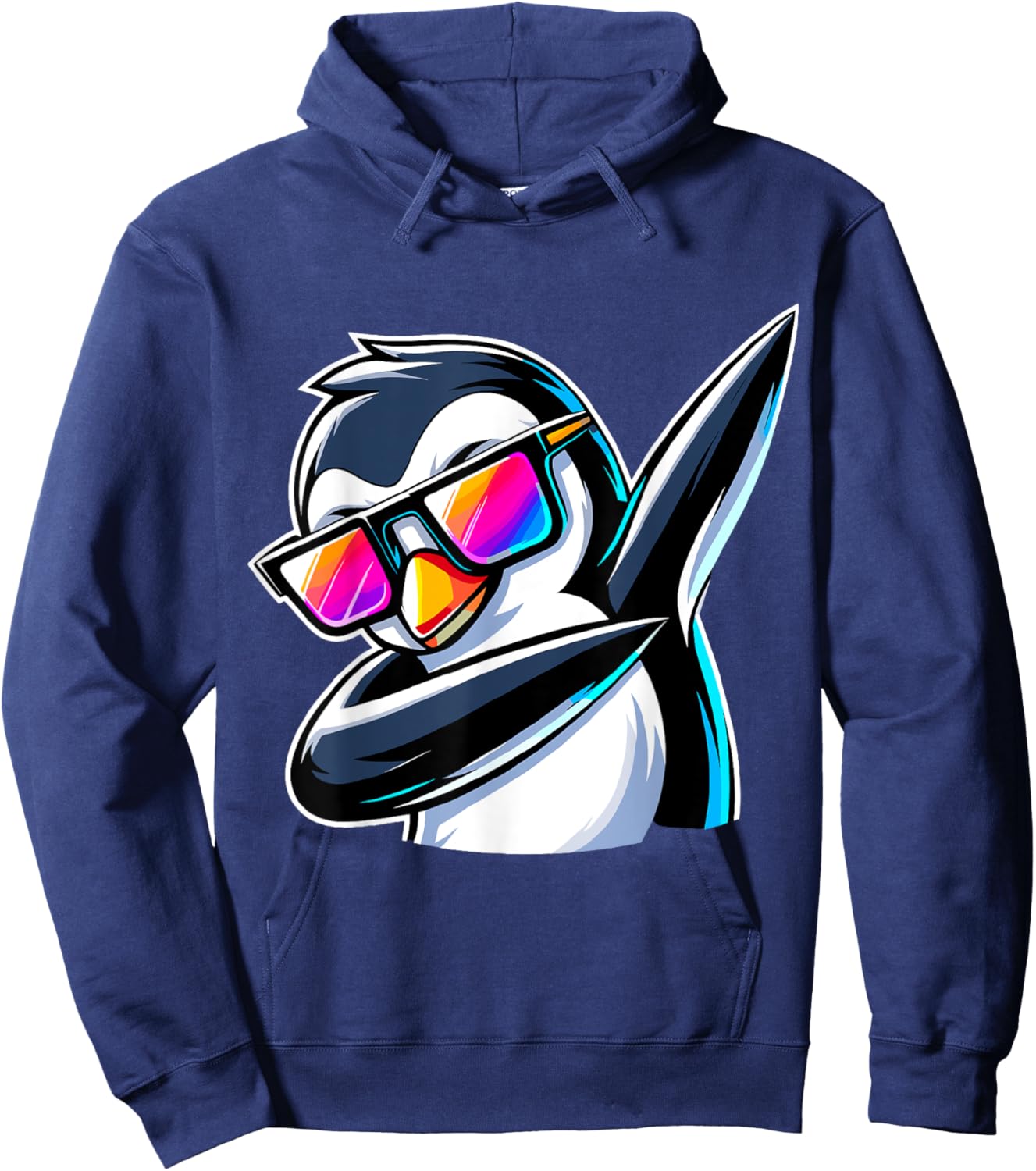 Dabbing Penguin Hoodie - Hoodie | Navy