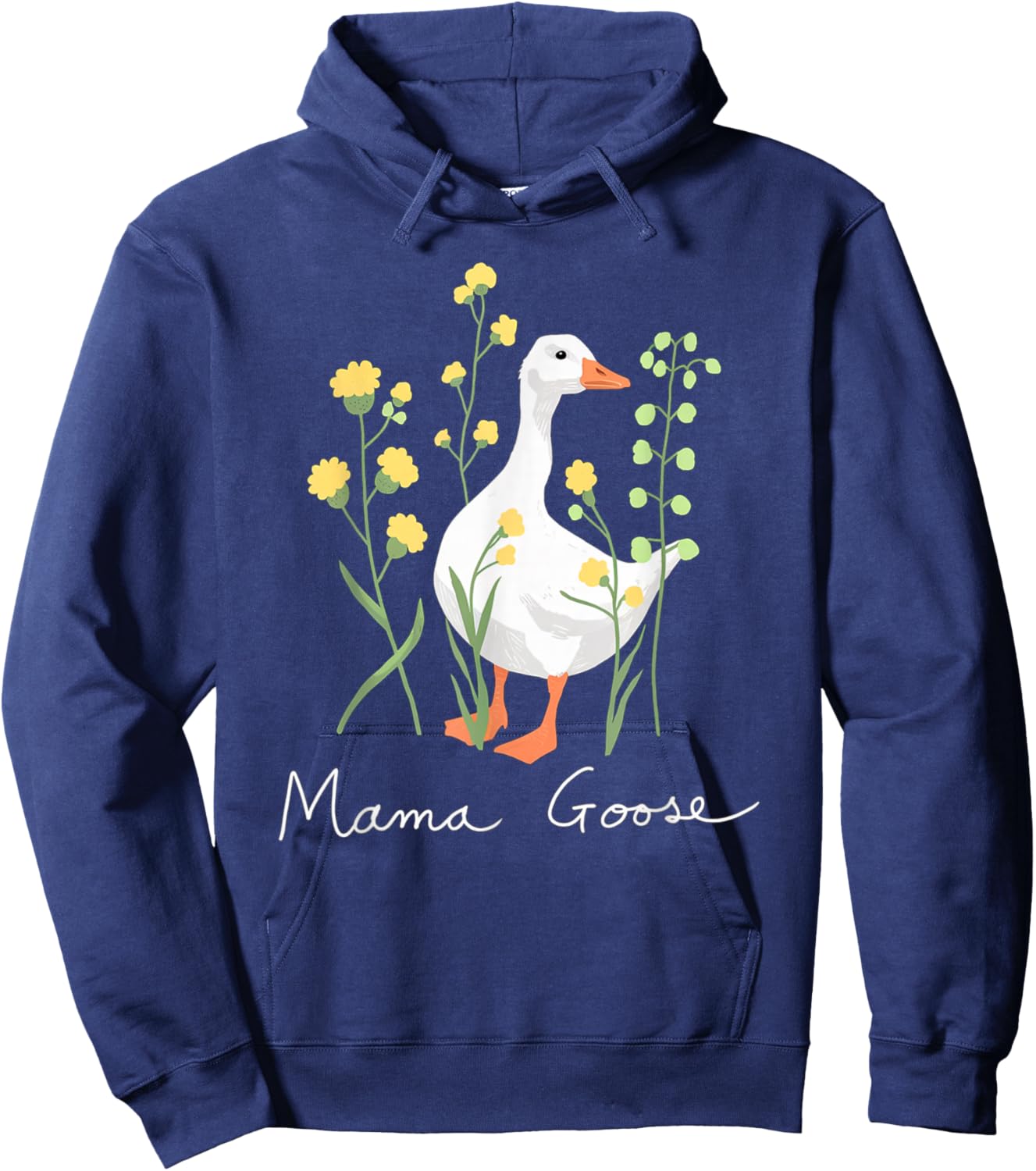 Mama Goose Funny Silly Goose Mom Humor Hoodie - Hoodie | Navy
