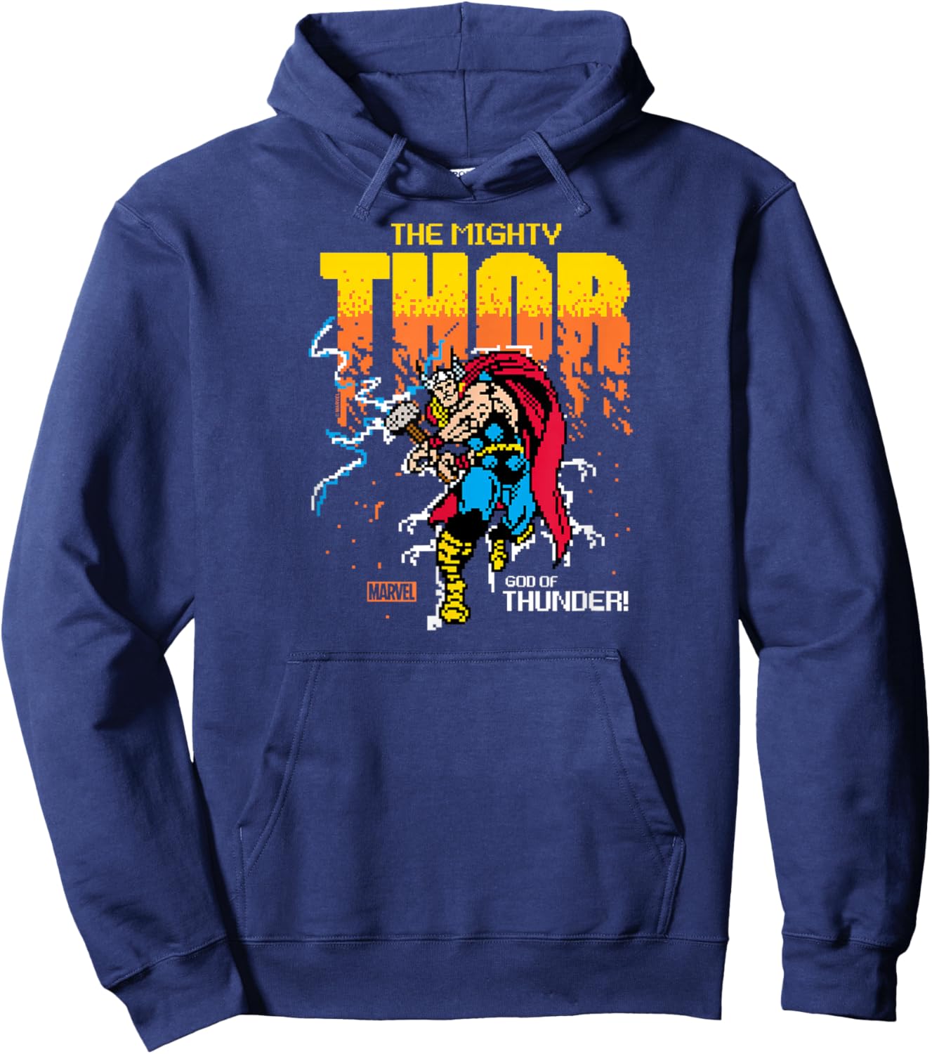 Thor - 8-Bit Hoodie - Hoodie | Navy