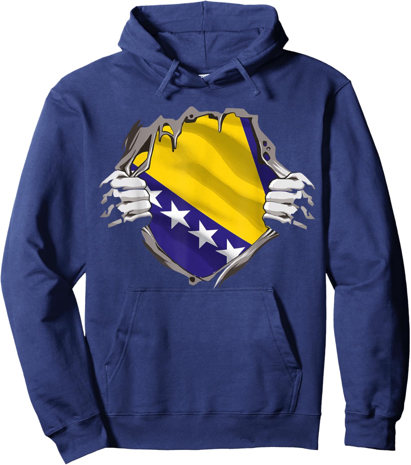 Bosnia Flag Bosnian Pride Men & Women Hoodie - Hoodie | Navy