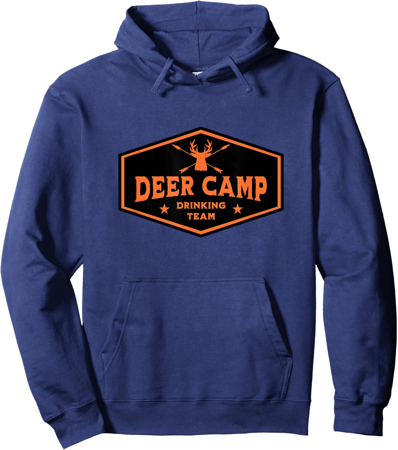 Deer Camp Drinking Team - Funny Hunting Hoodie - Hoodie | Navy