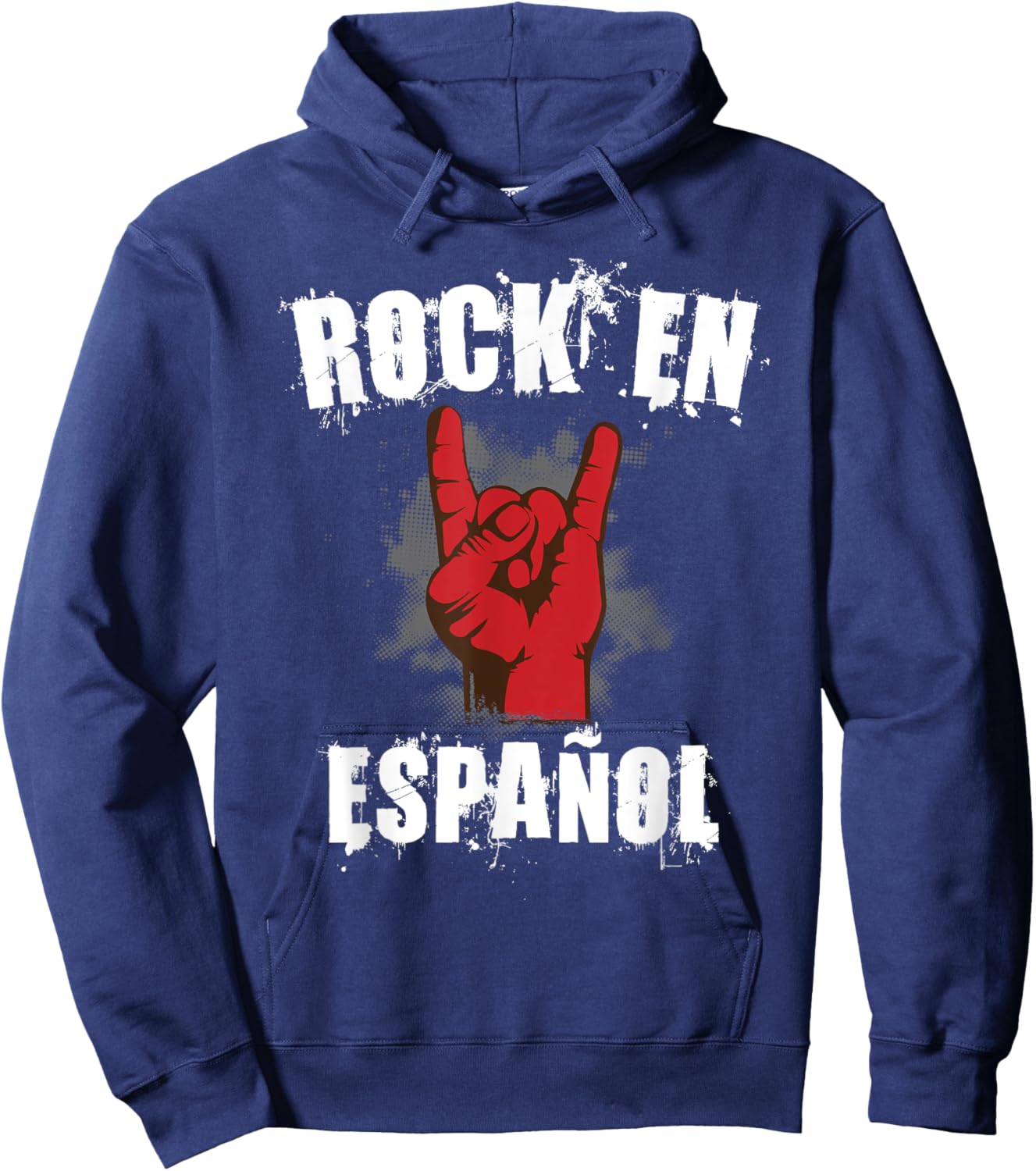 Rock En Español Classic Spanish Music Bands Hoodie - Hoodie | Navy
