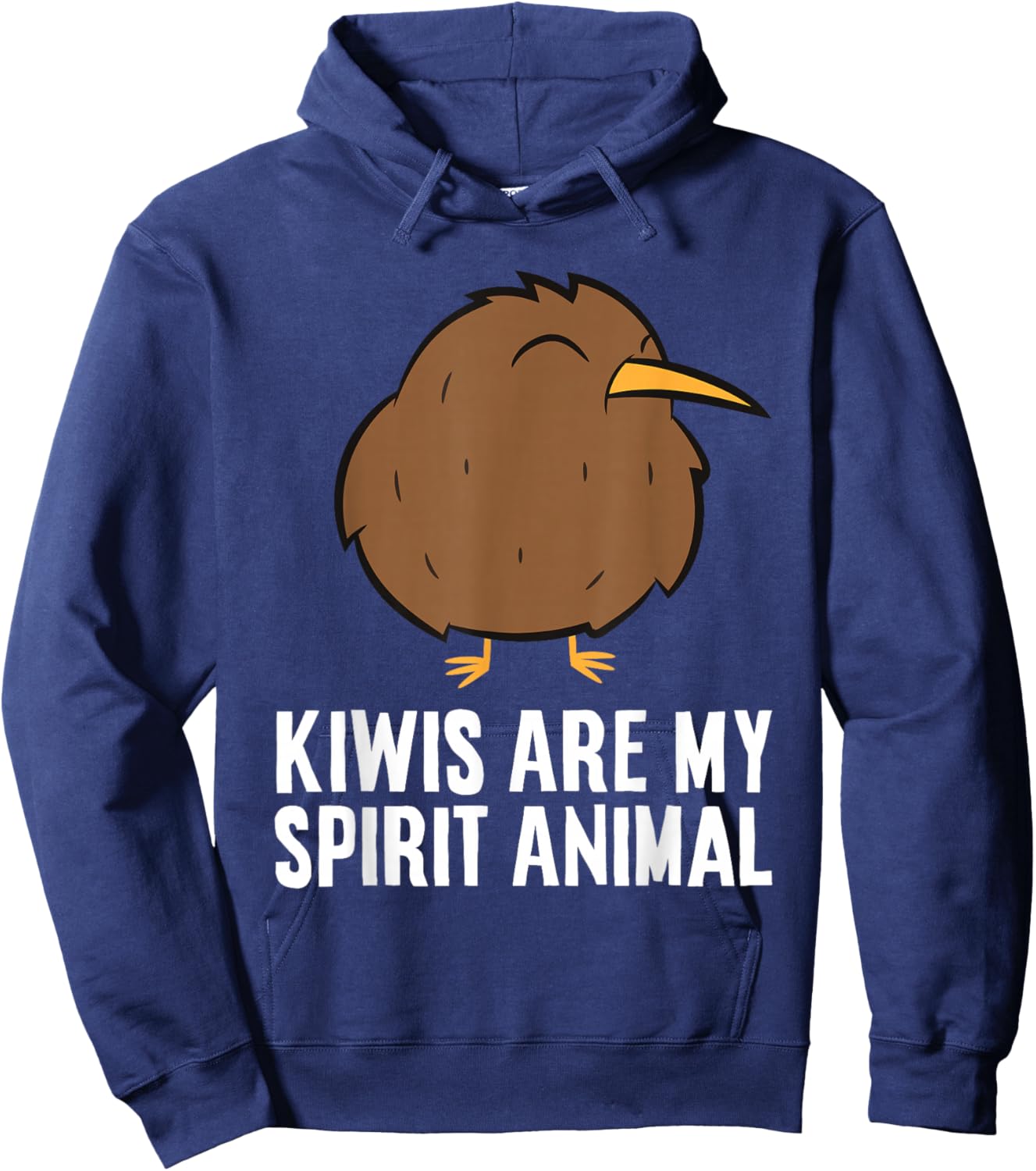 Kiwis Are My Spirit Animal Flightless Kiwi Bird Hoodie - Hoodie | Navy