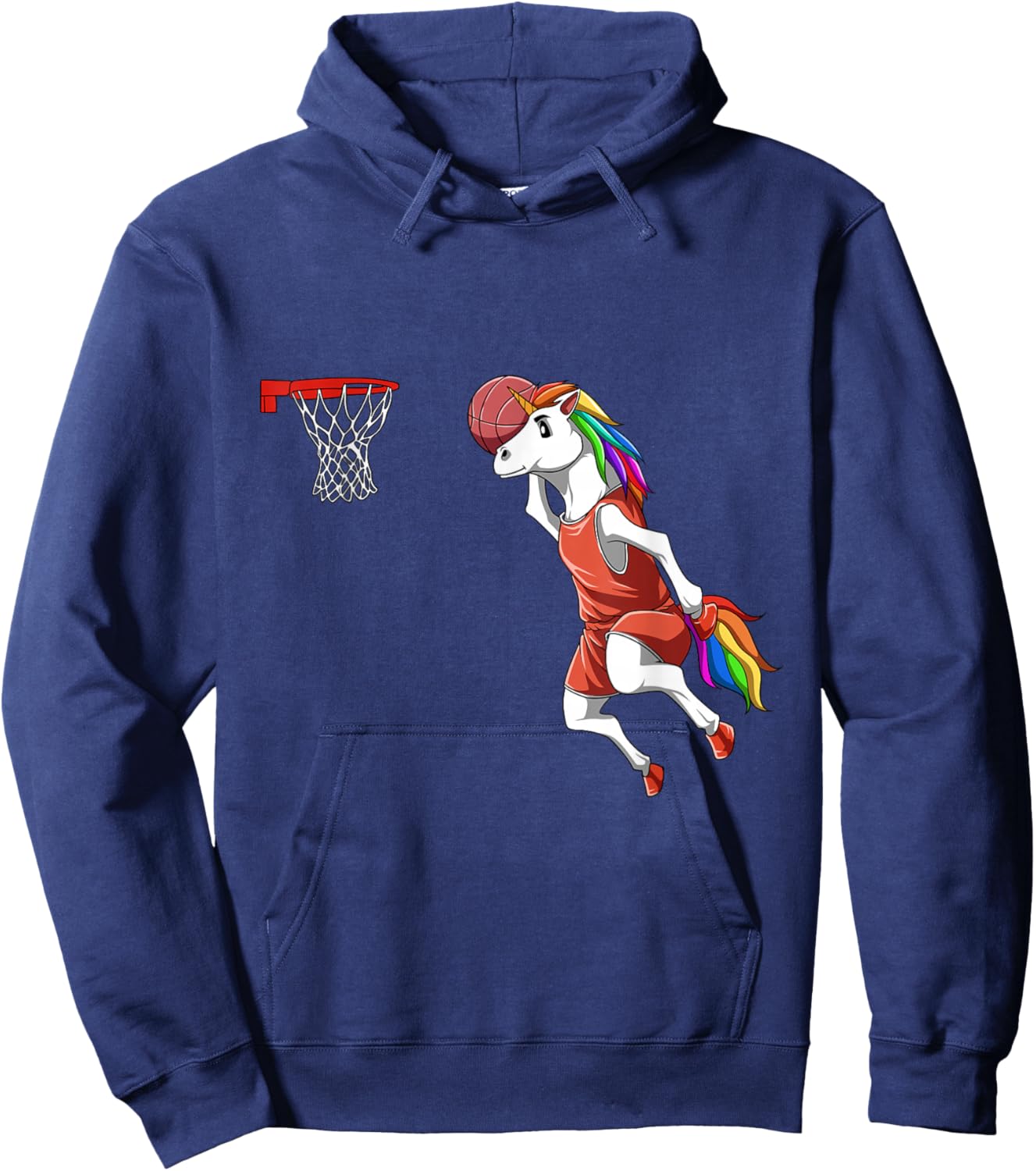 Dunking Unicorn - Basketball Hoodie - Hoodie | Navy