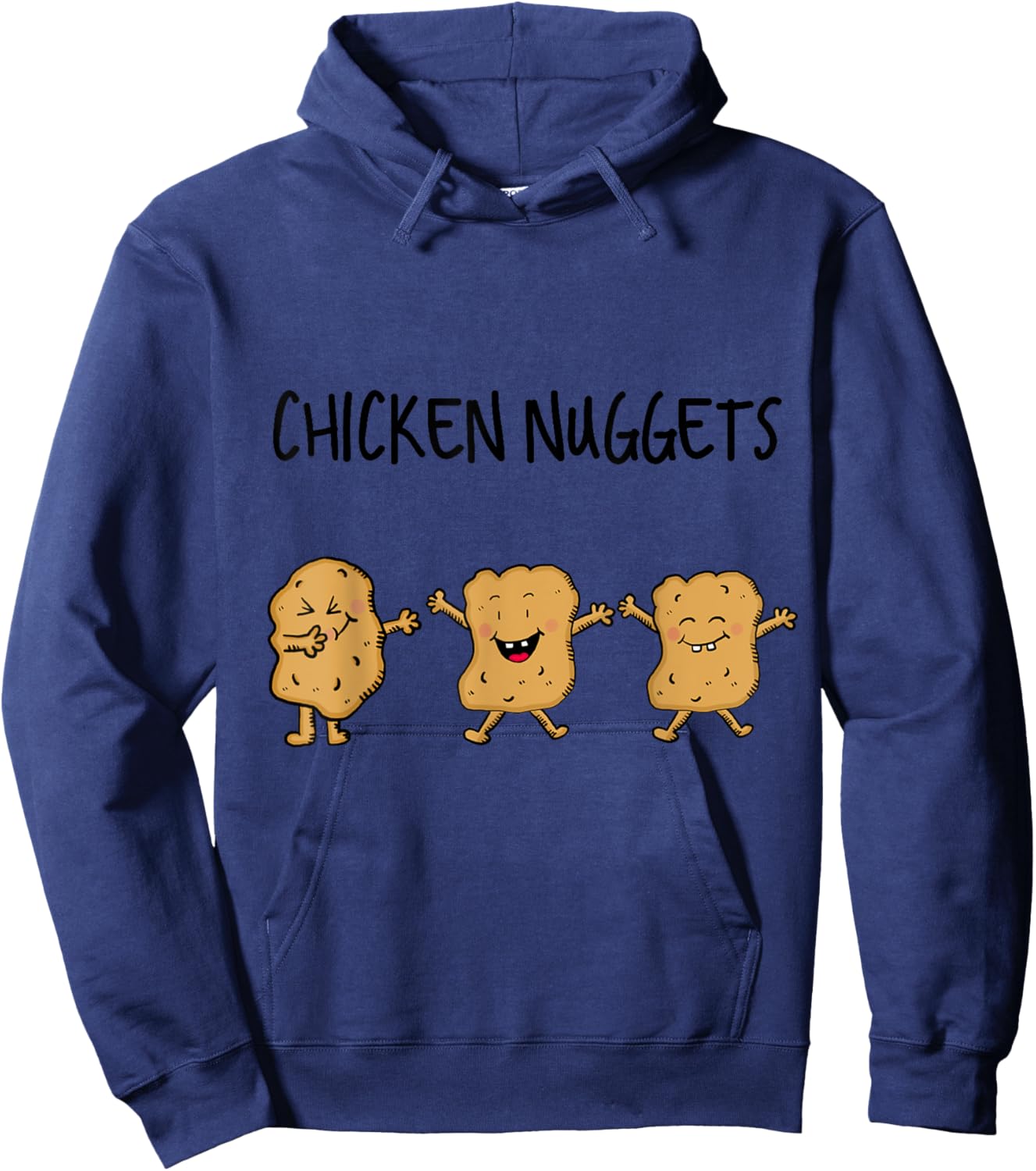 Dancing Chicken Nuggets Hoodie - Hoodie | Navy
