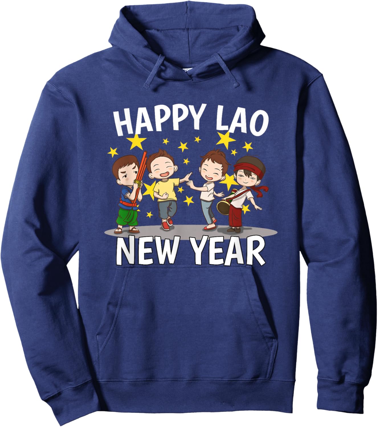 Laos Laotian Boys Happy Lao New Year Pi Mai Lao Hoodie - Hoodie | Navy