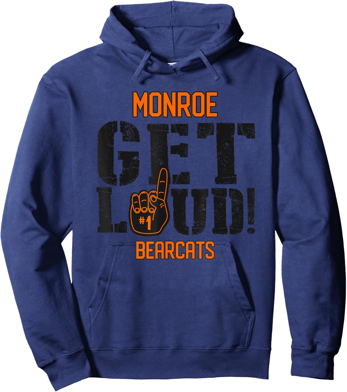 Monroe High School GET LOUD Bearcats Hoodie - Hoodie | Navy