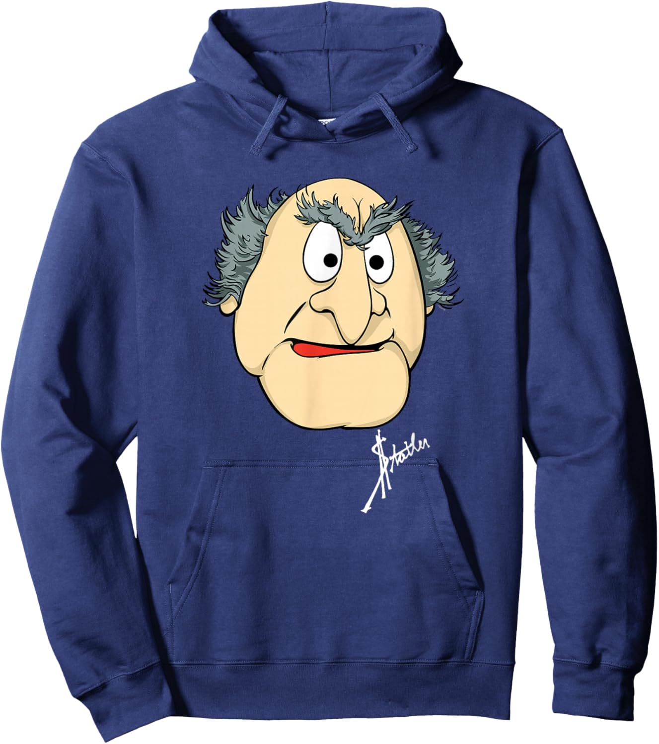 Disney The Muppets Statler Big Face Hoodie - Hoodie | Navy