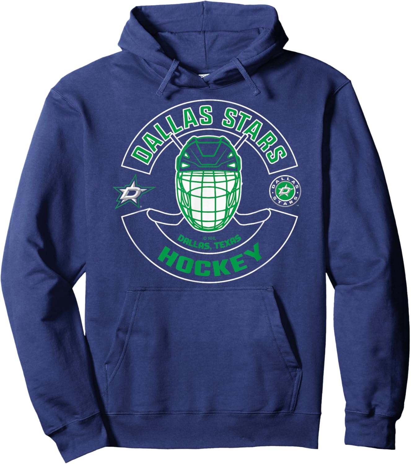Dallas Stars Mask Black Officially Licensed Hoodie - Hoodie | Navy