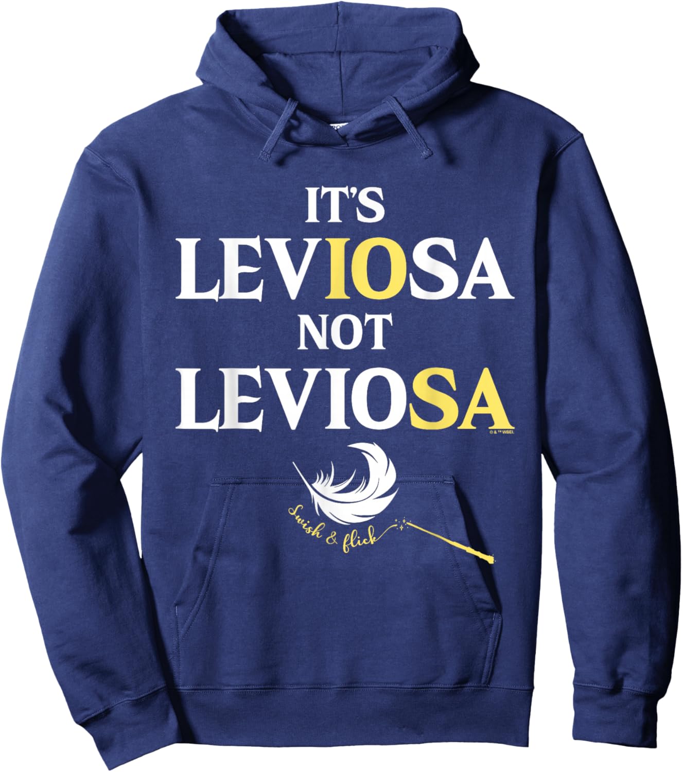 Harry Potter It's LeviOSsa Not Leviosa Hoodie - Hoodie | Navy