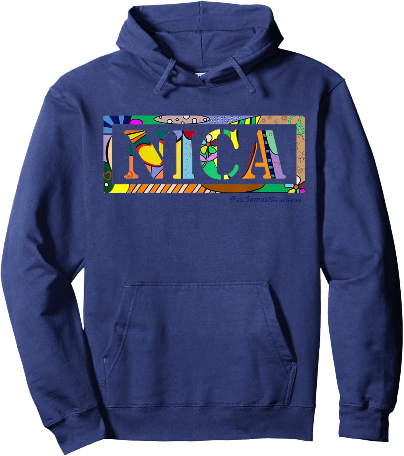 Nica Art, Asi Somos Nicaragua Hoodie - Hoodie | Navy