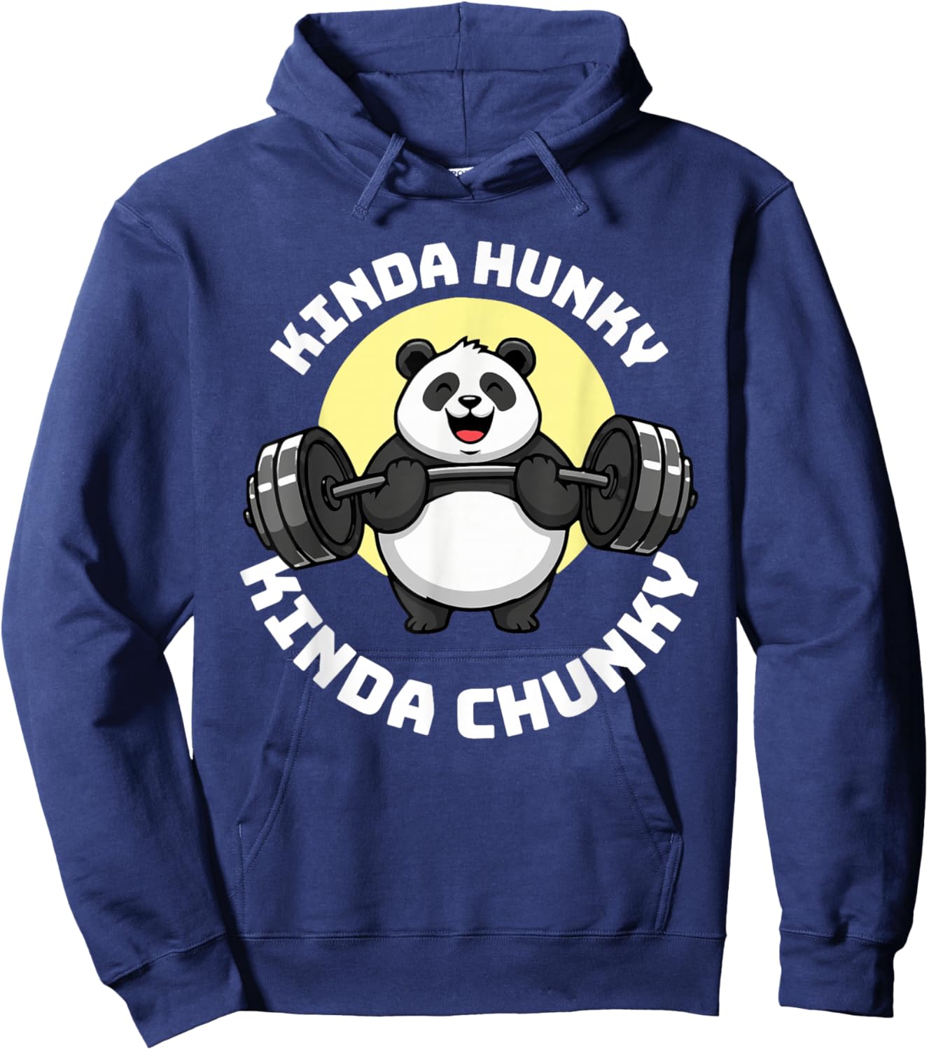 Kinda Hunky Kinda Chunky Panda Design Hoodie - Hoodie | Navy