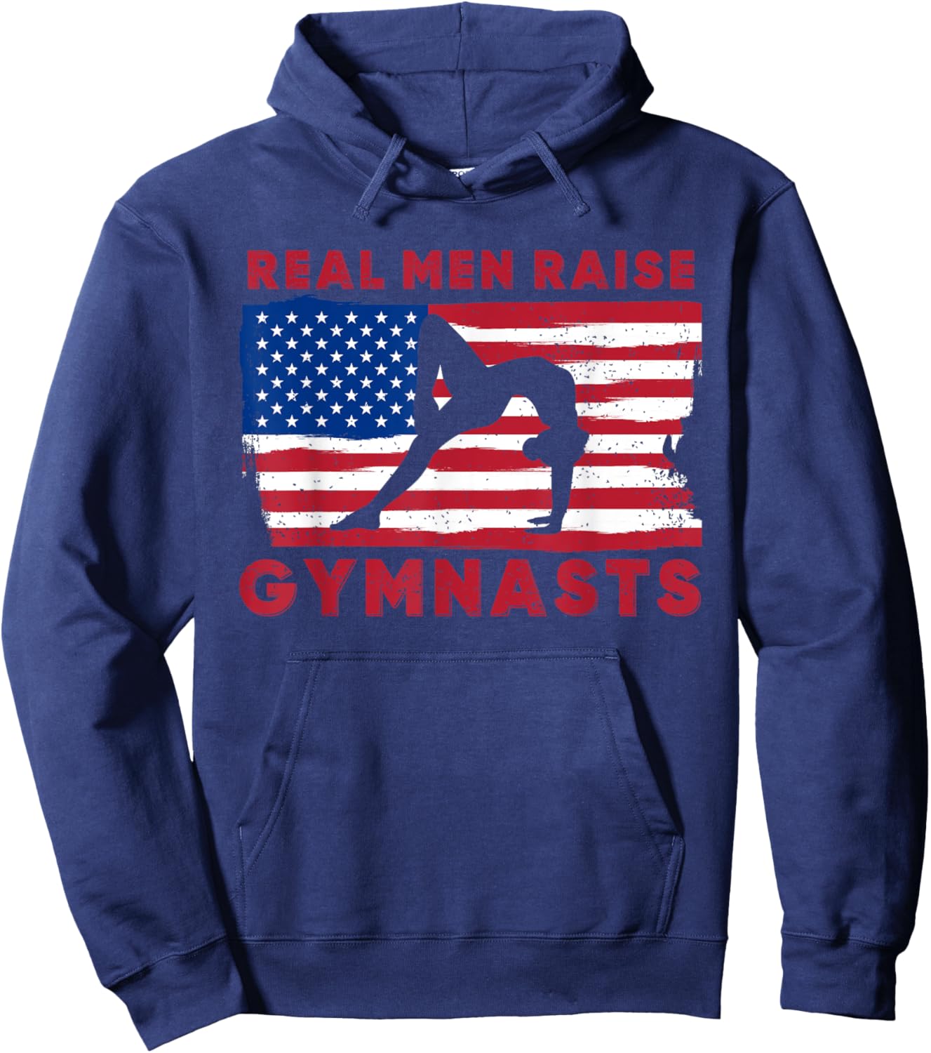Gymnastics Fathers Day Gymnast Dad Hoodie - Hoodie | Navy