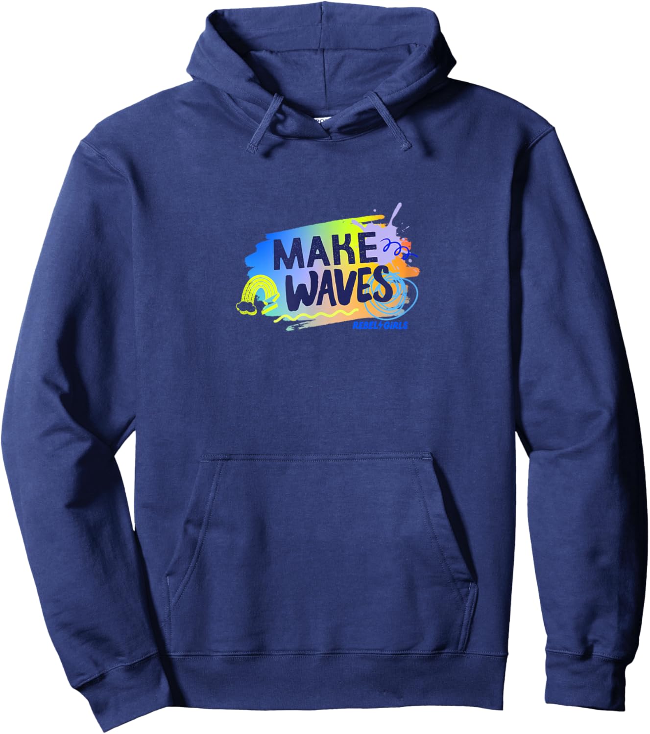 "Make Waves" Hoodie - Hoodie | Navy