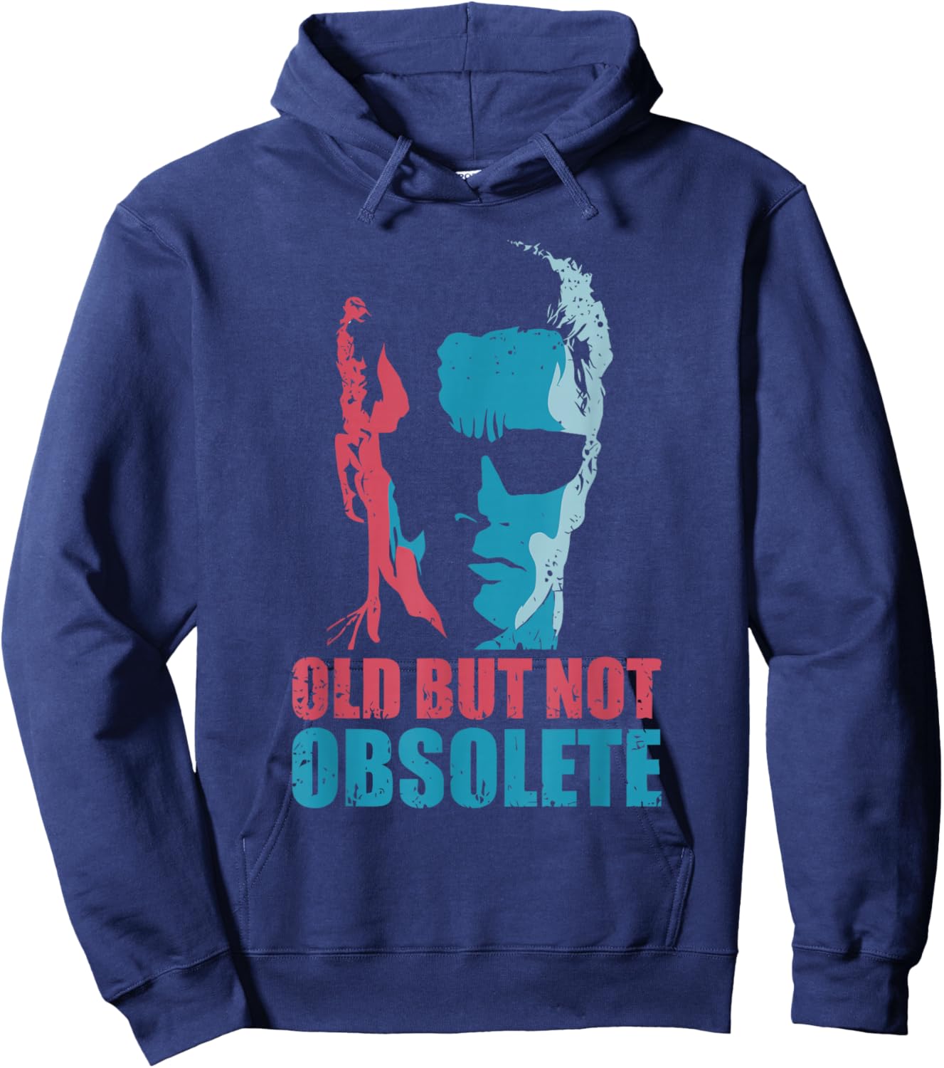 Old But Not Obsolete Funny Design Hoodie - Hoodie | Navy