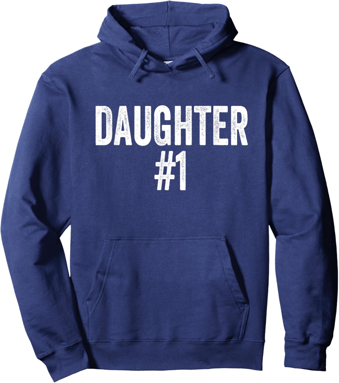 Number 1 Daughter Hoodie - Hoodie | Navy