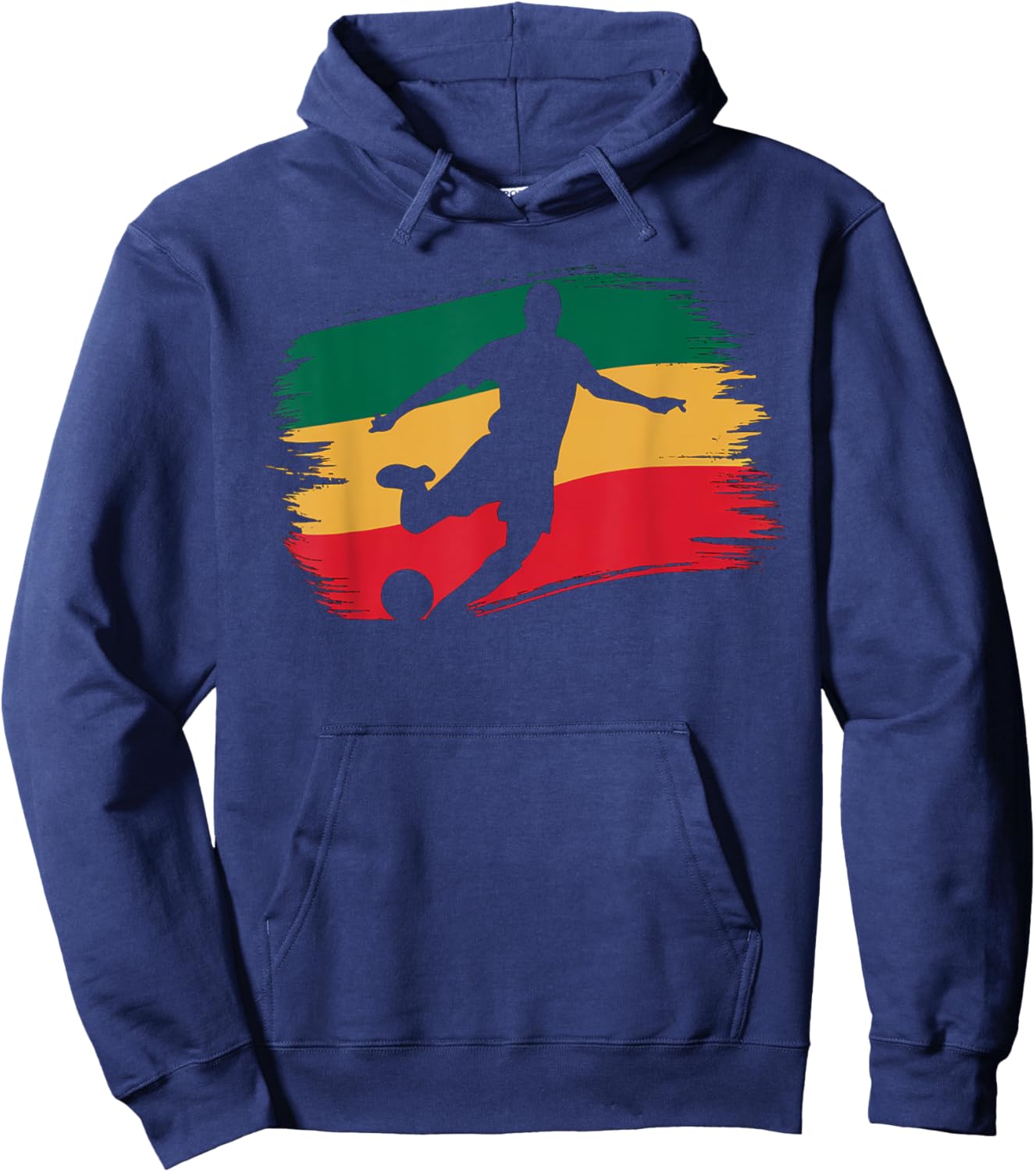 Ethiopia Soccer Hoodie - Hoodie | Navy