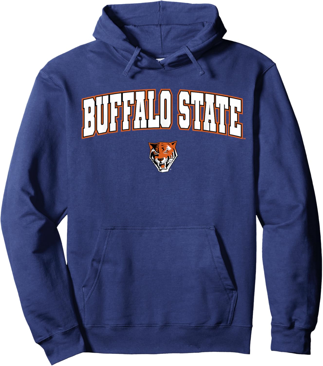 Buffalo State College Bengals Arch Logo Hoodie - Hoodie | Navy