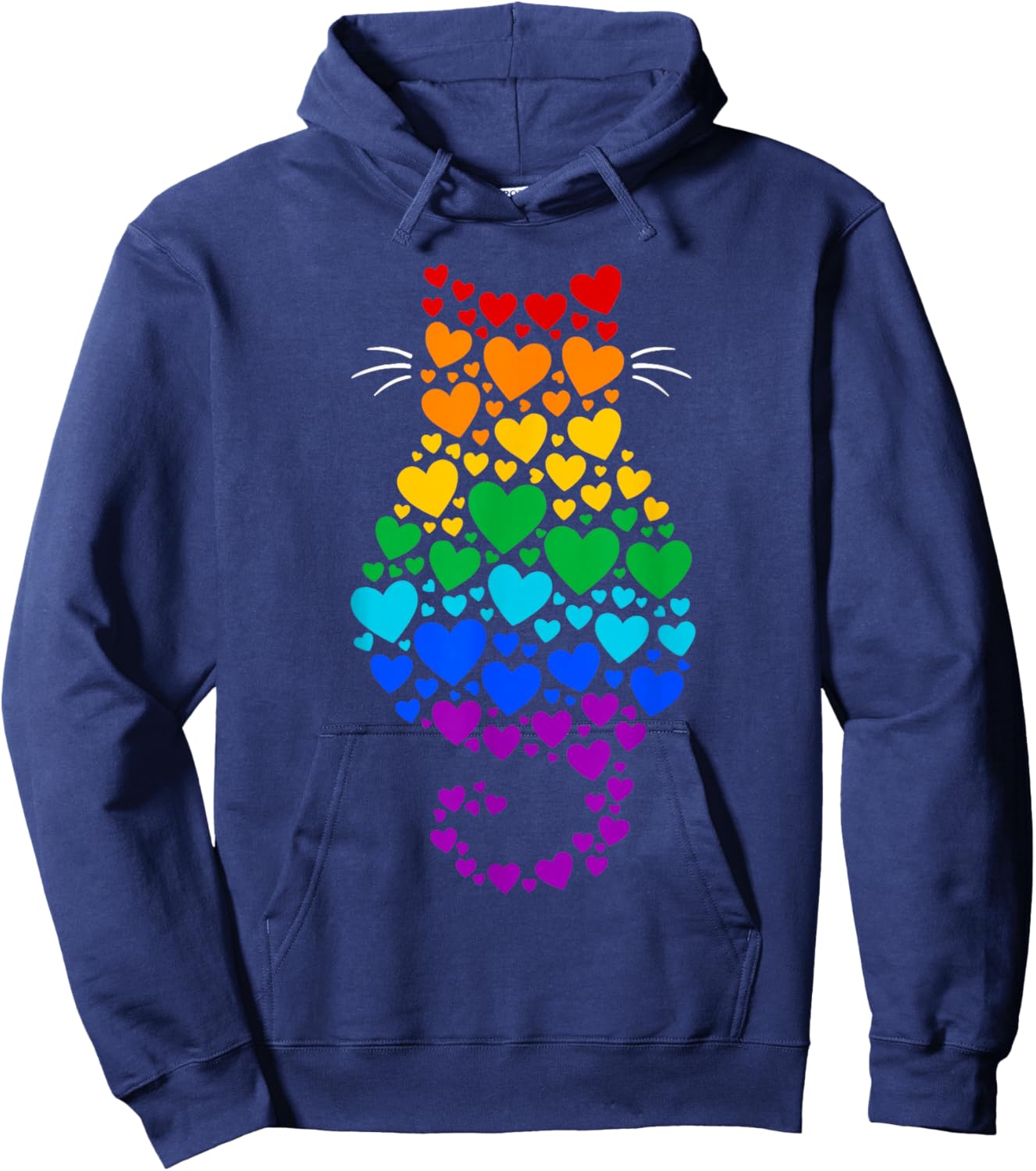 Mois de la fierté LGBTQ des Chats Hoodie - Hoodie | Navy