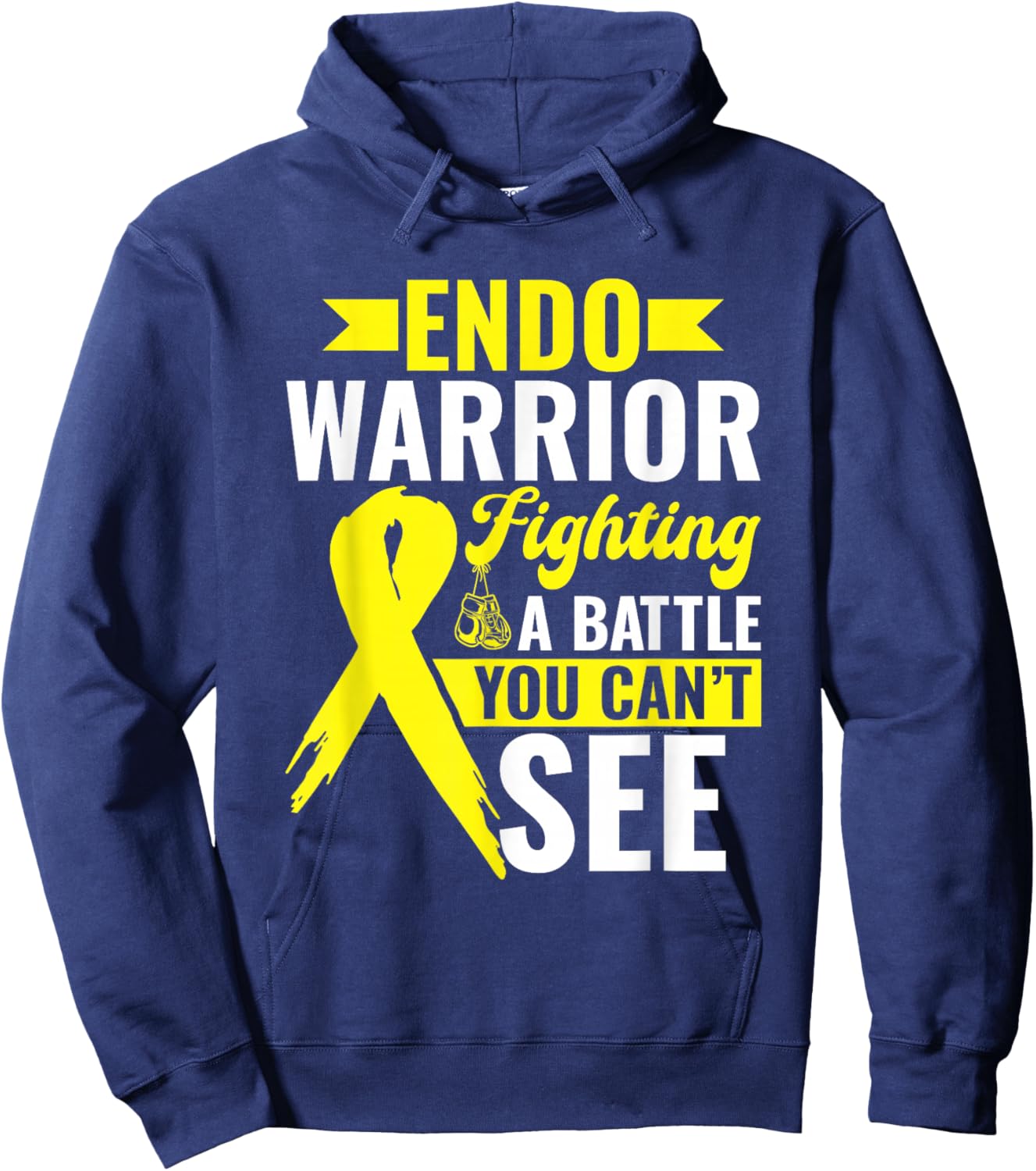 Endo Warrior - Endometriosis Awareness Endo Hoodie - Hoodie | Navy