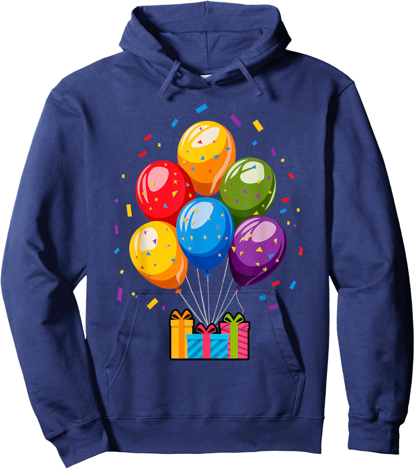 It's My Party Balloons Birthday Party Time Hoodie - Hoodie | Navy