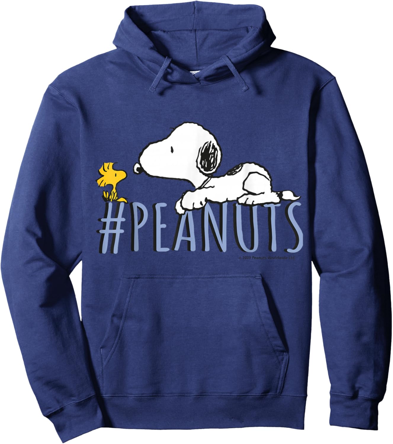 Peanuts - Snoopy Woodstock Character , black, S Hoodie - Hoodie | Navy