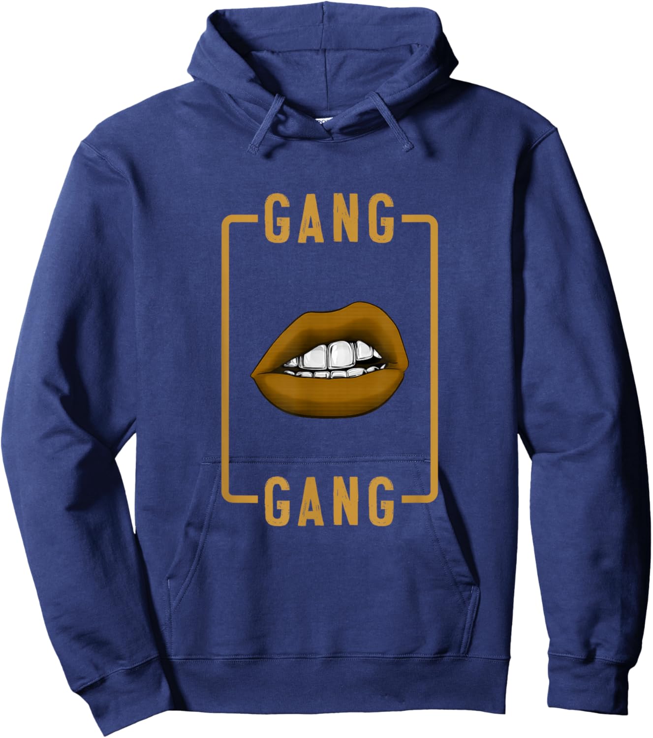 Brown Color Gang-x2 Brown Graphic Hoodie - Hoodie | Navy