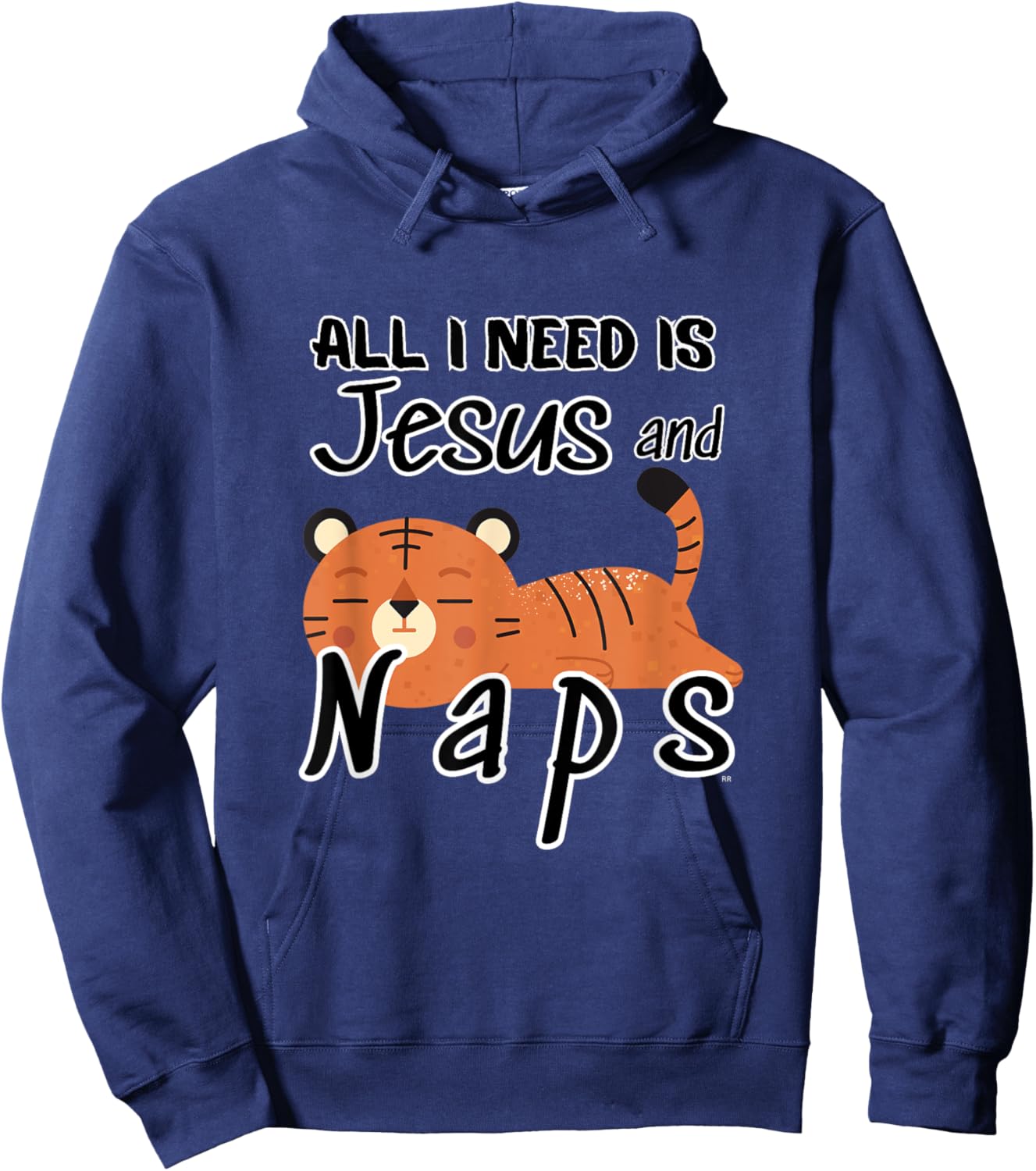 Funny Christian | ALL I NEED IS JESUS AND NAPS Hoodie - Hoodie | Navy