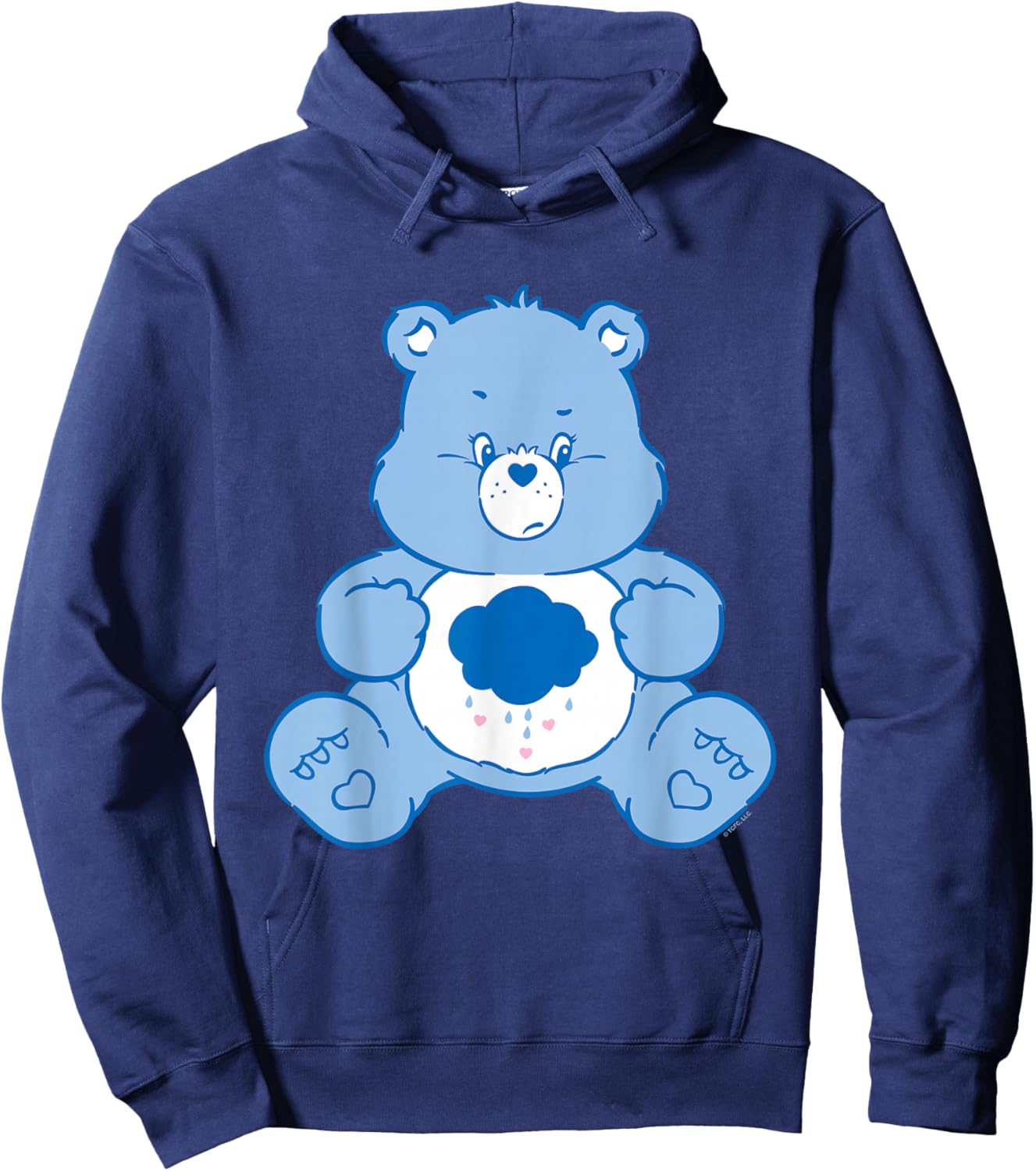Care Bears Grumpy Bear Sitting Hoodie - Hoodie | Navy