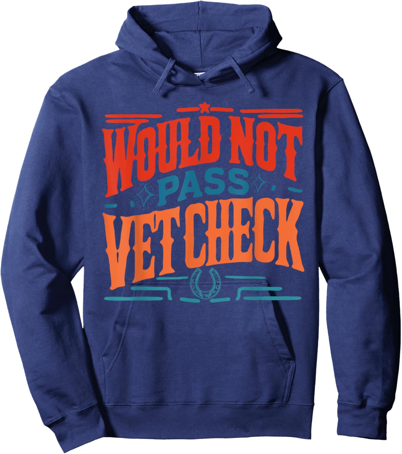 Would Not Pass Vet Check Retro Vintage Hoodie - Hoodie | Navy