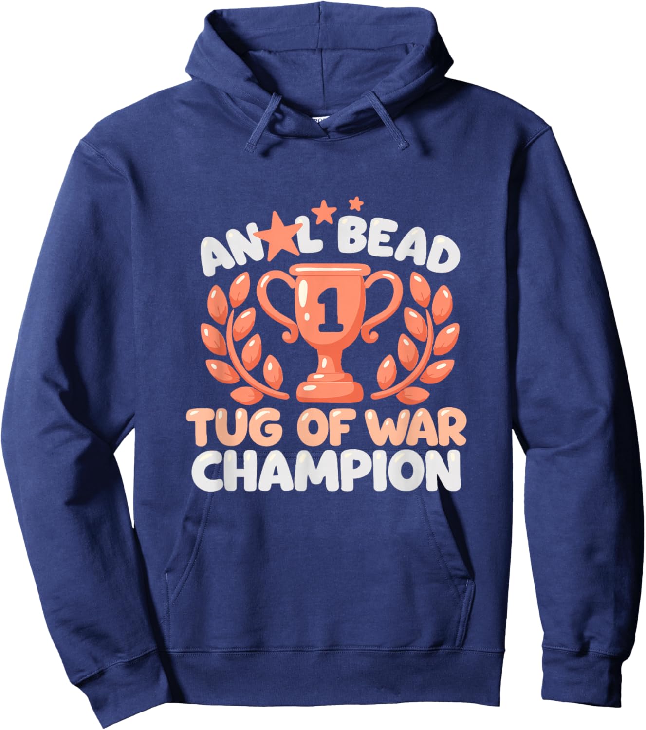 Bead Tug of War Champion Funny Humor Hoodie - Hoodie | Navy