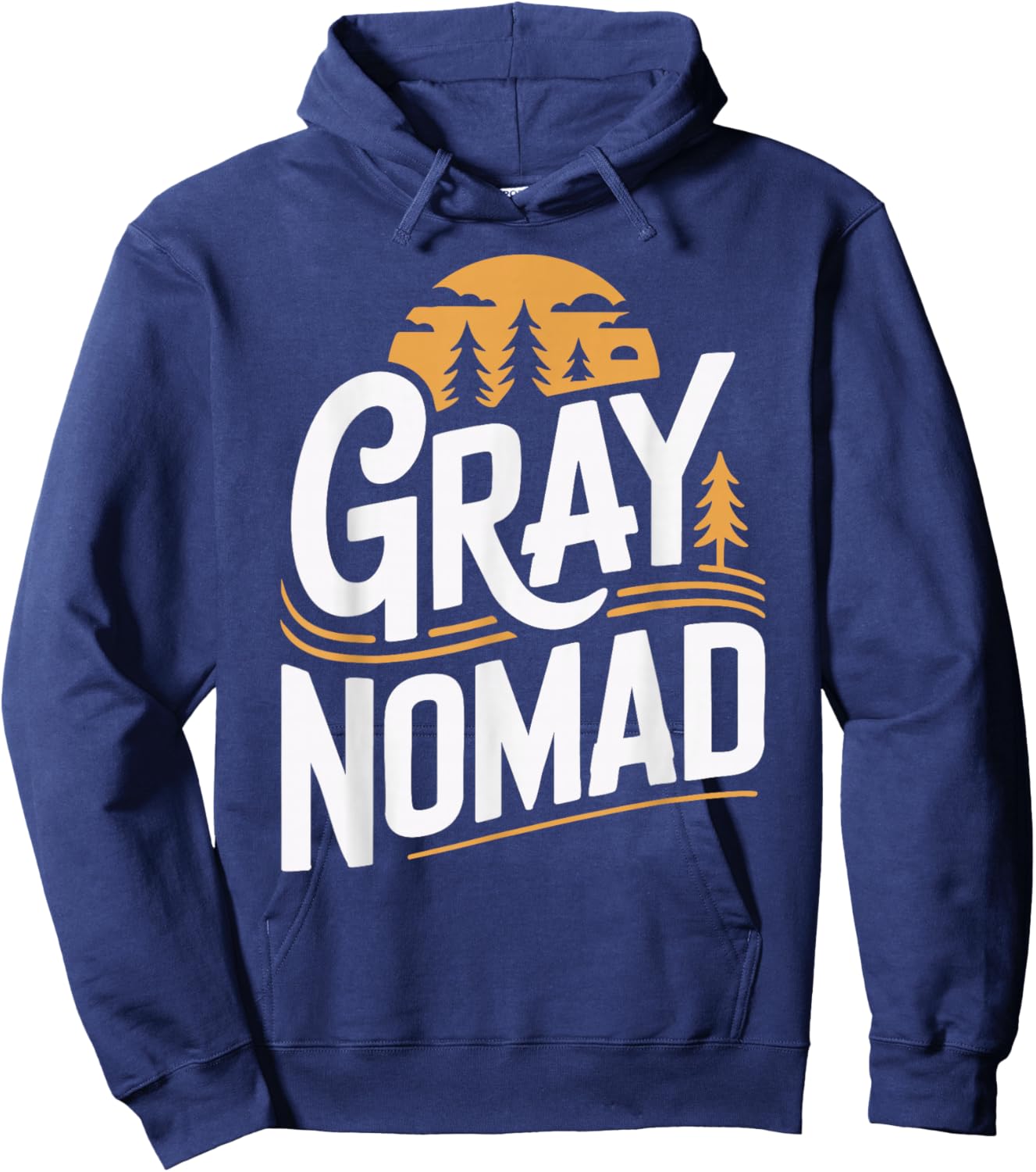 Gray Nomad Hoodie - Hoodie | Navy