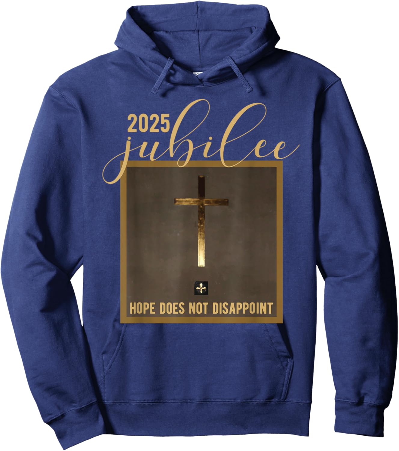 Catholic Jubilee 2025 A Year Of Hope Holy Door Hoodie - Hoodie | Navy