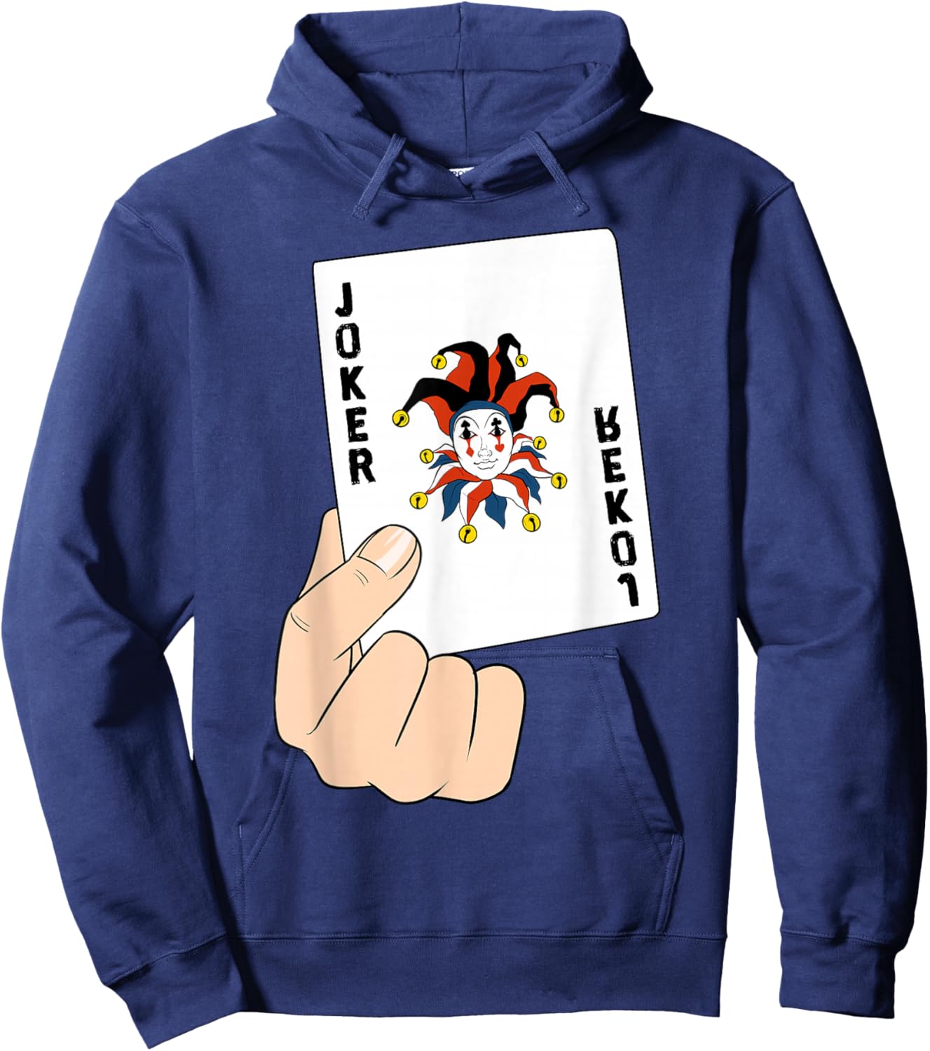 Funny Playing Cards Casino Game Joker Hoodie - Hoodie | Navy