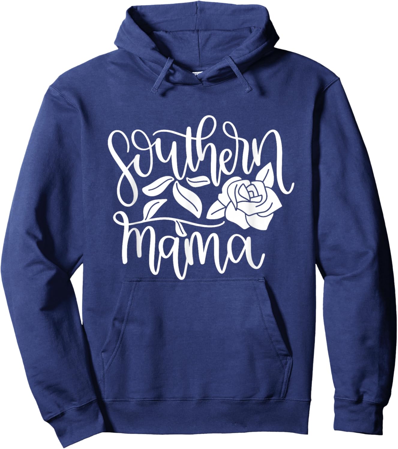 Southern Mama Floral Flower Hoodie - Hoodie | Navy
