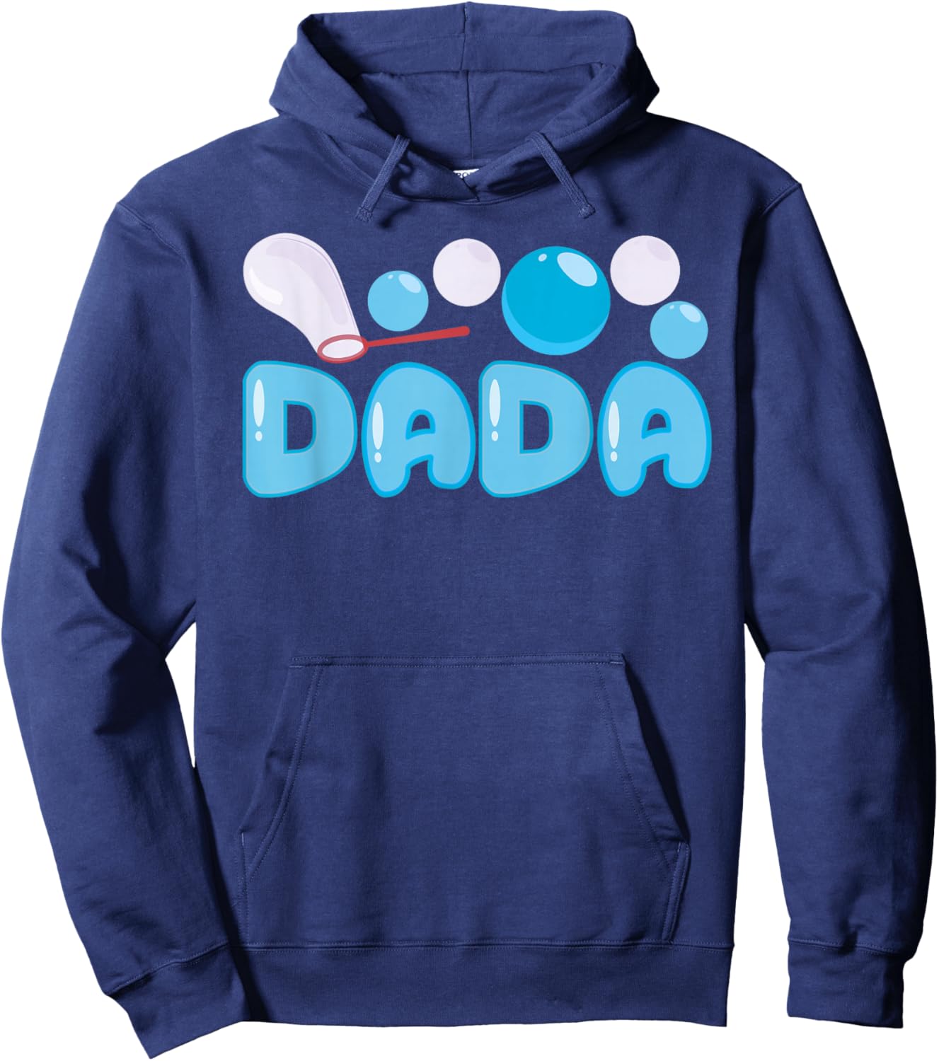 Dada Bubble Blue Birthday Party Matching Family Hoodie - Hoodie | Navy